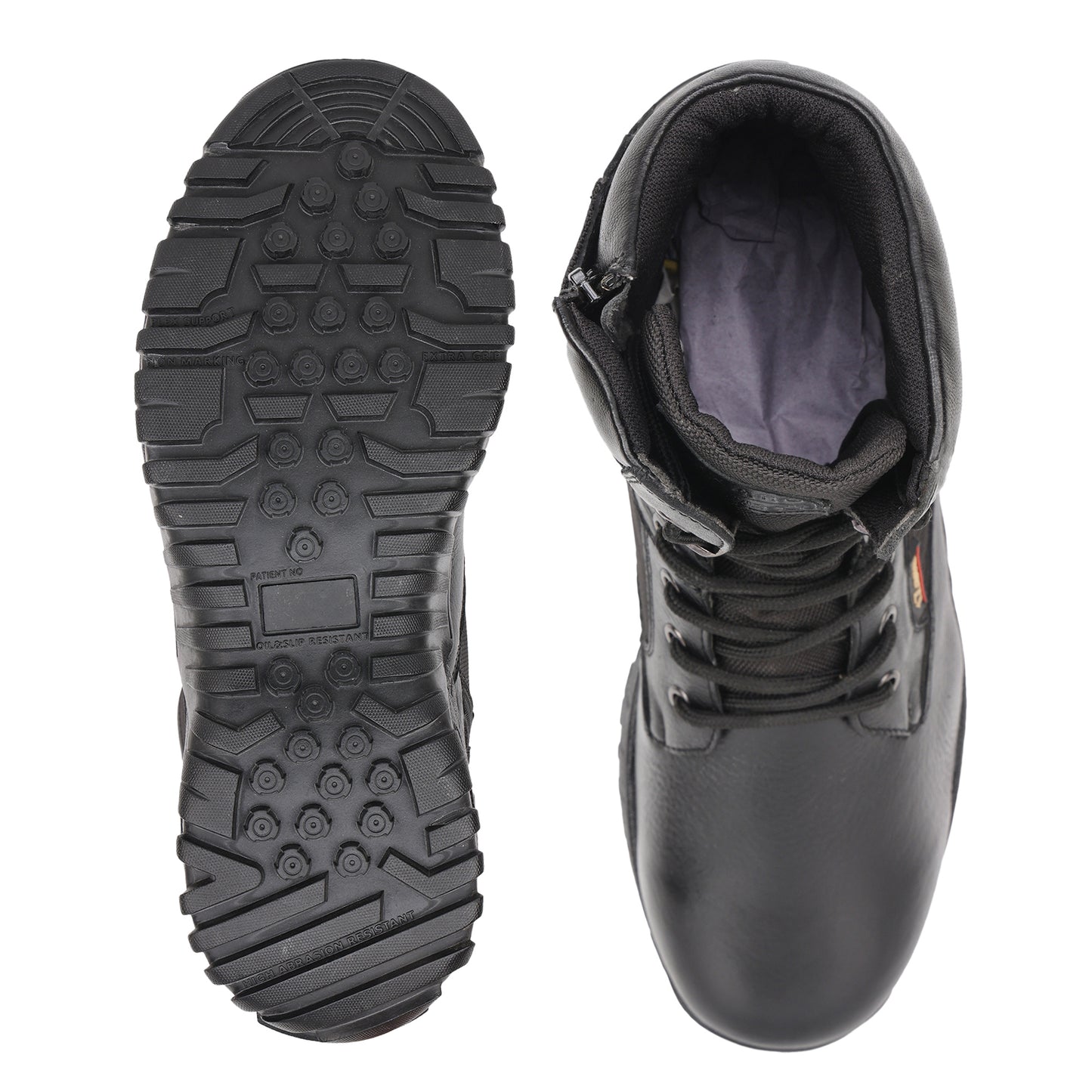 Anti-Skid High Ankle, Pure Leather Military Boot - Bhuvan