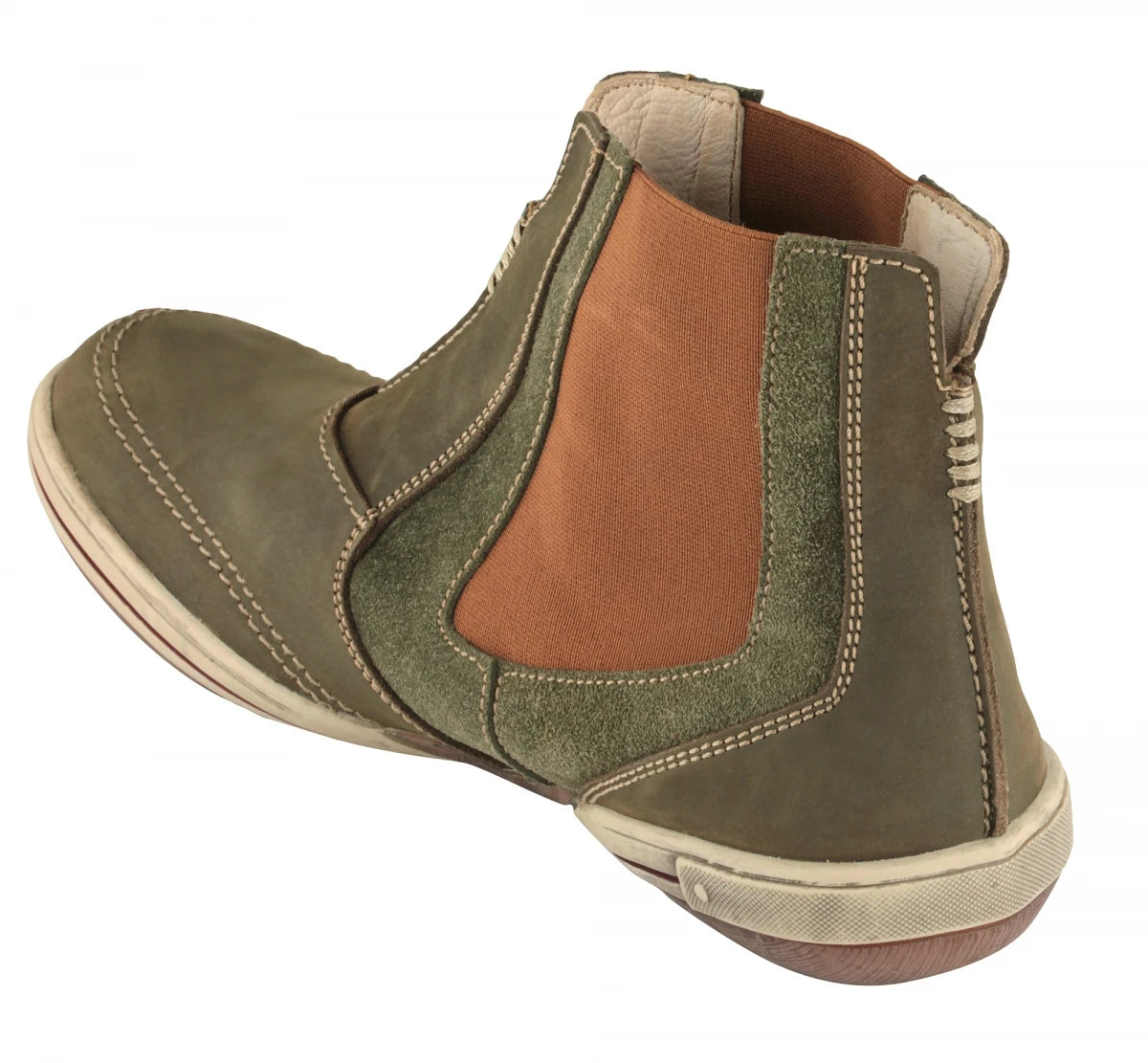 TZARO Olive Mid Ankle Boots - Brute Olivia, BRU6806NUOLV