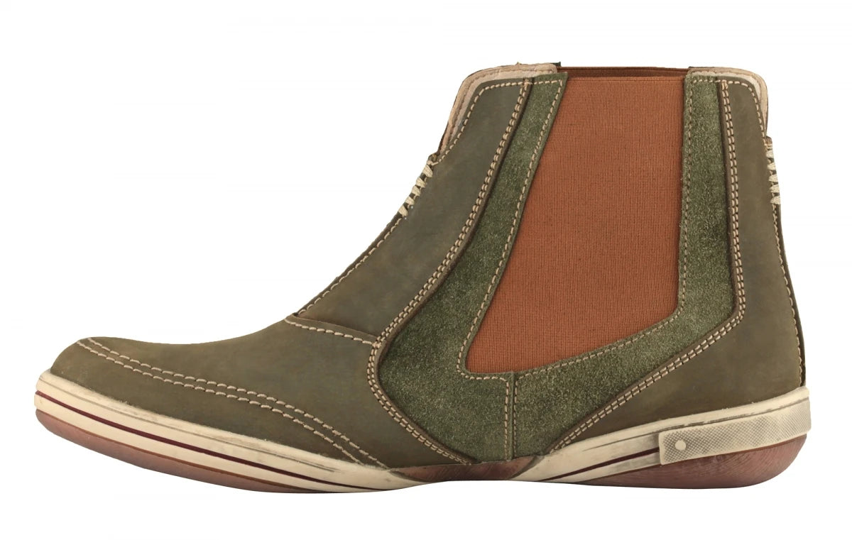 TZARO Olive Mid Ankle Boots - Brute Olivia, BRU6806NUOLV