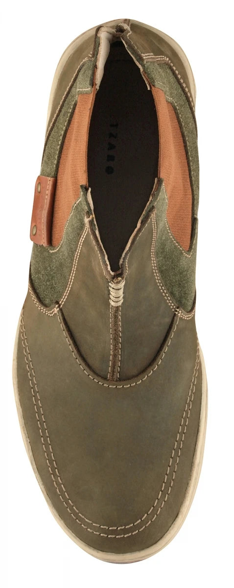 TZARO Olive Mid Ankle Boots - Brute Olivia, BRU6806NUOLV