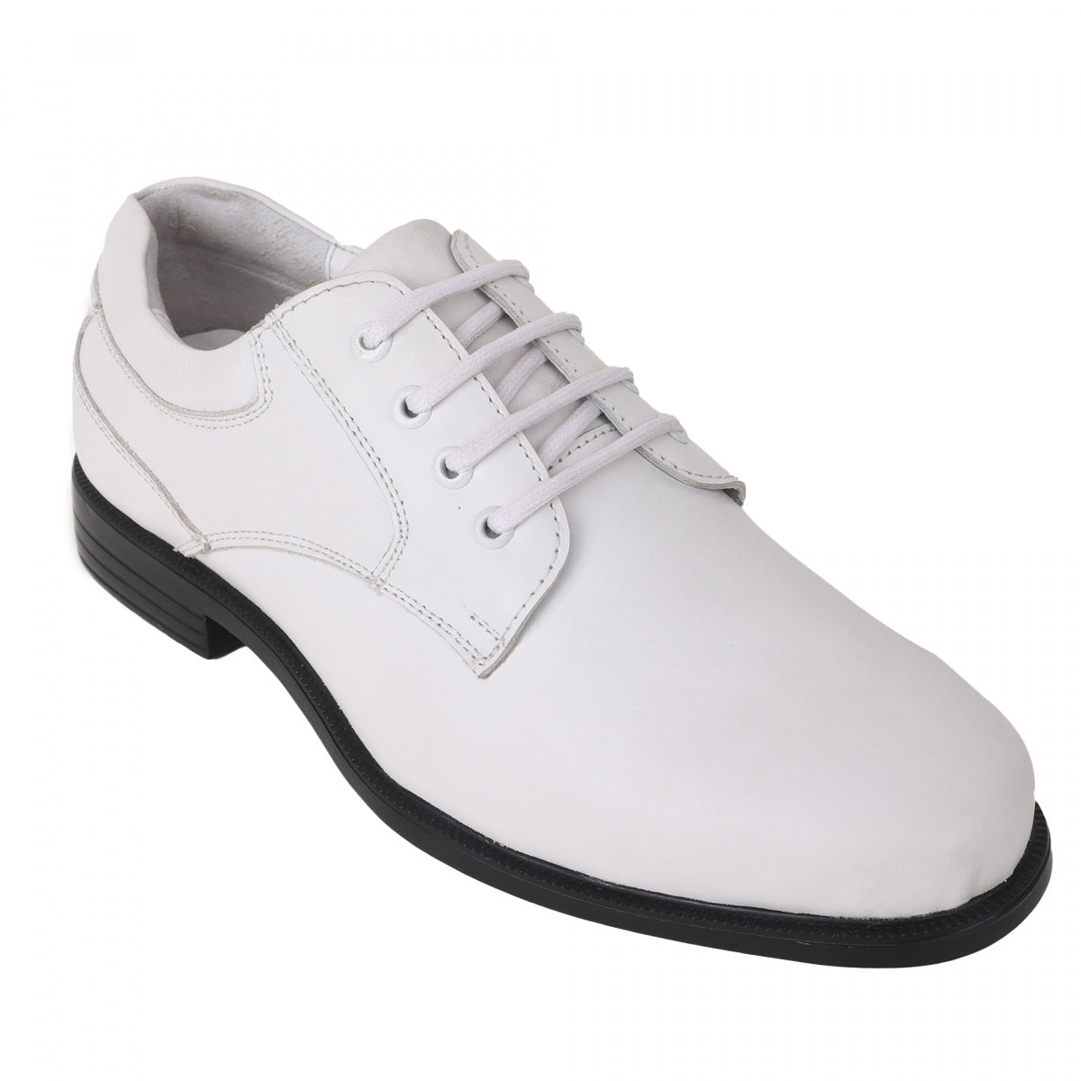 Pure Leather Superlight White Derby Shoe (for naval personnel) – ZEA, DERB2505