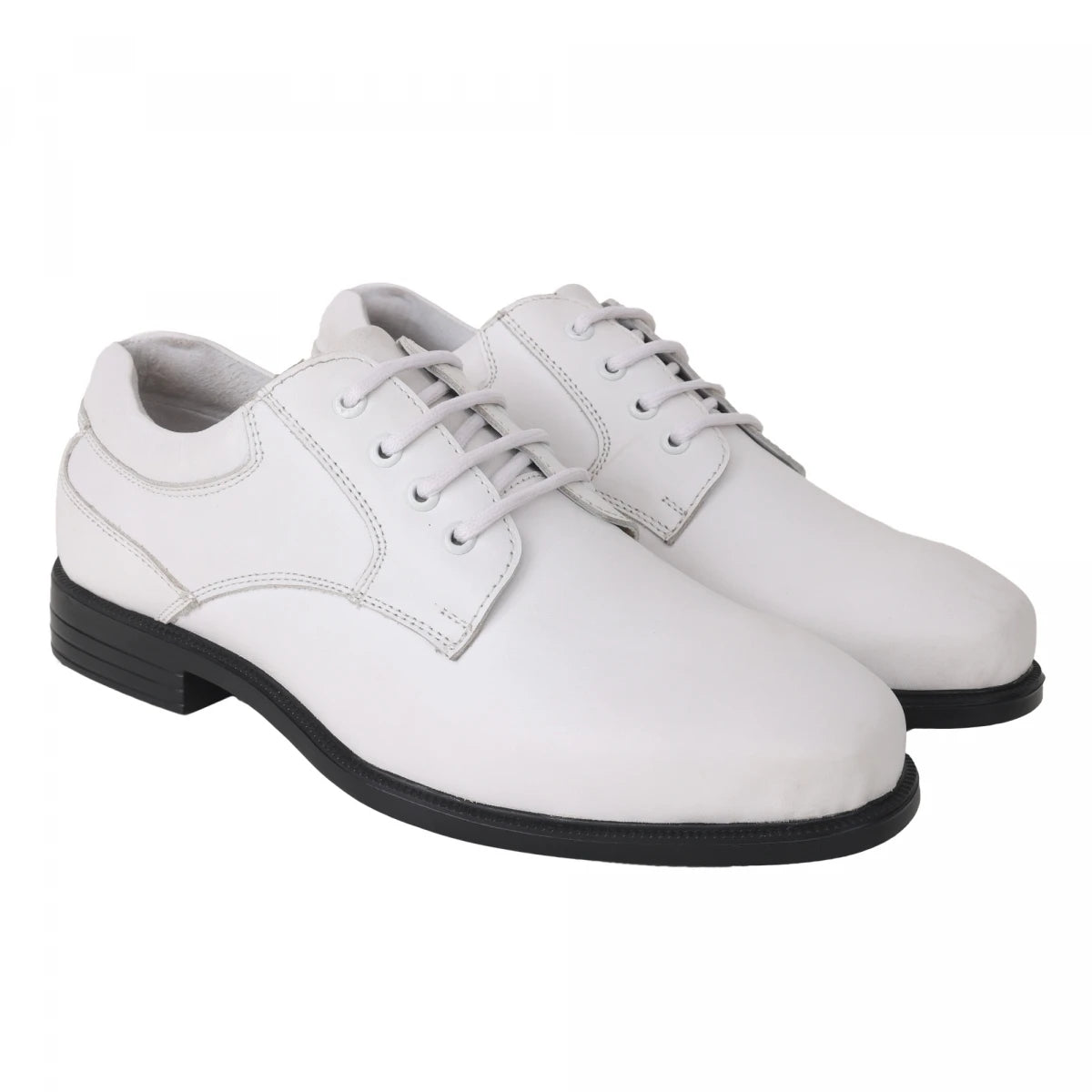 Pure Leather Superlight White Derby Shoe (for naval personnel) – ZEA, DERB2505