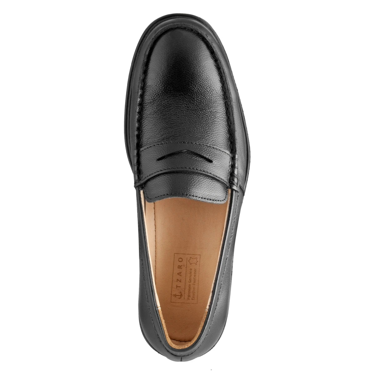 Pure leather Slip-on Formal Shoes - Mr. Slipon, DERBLK2511MC