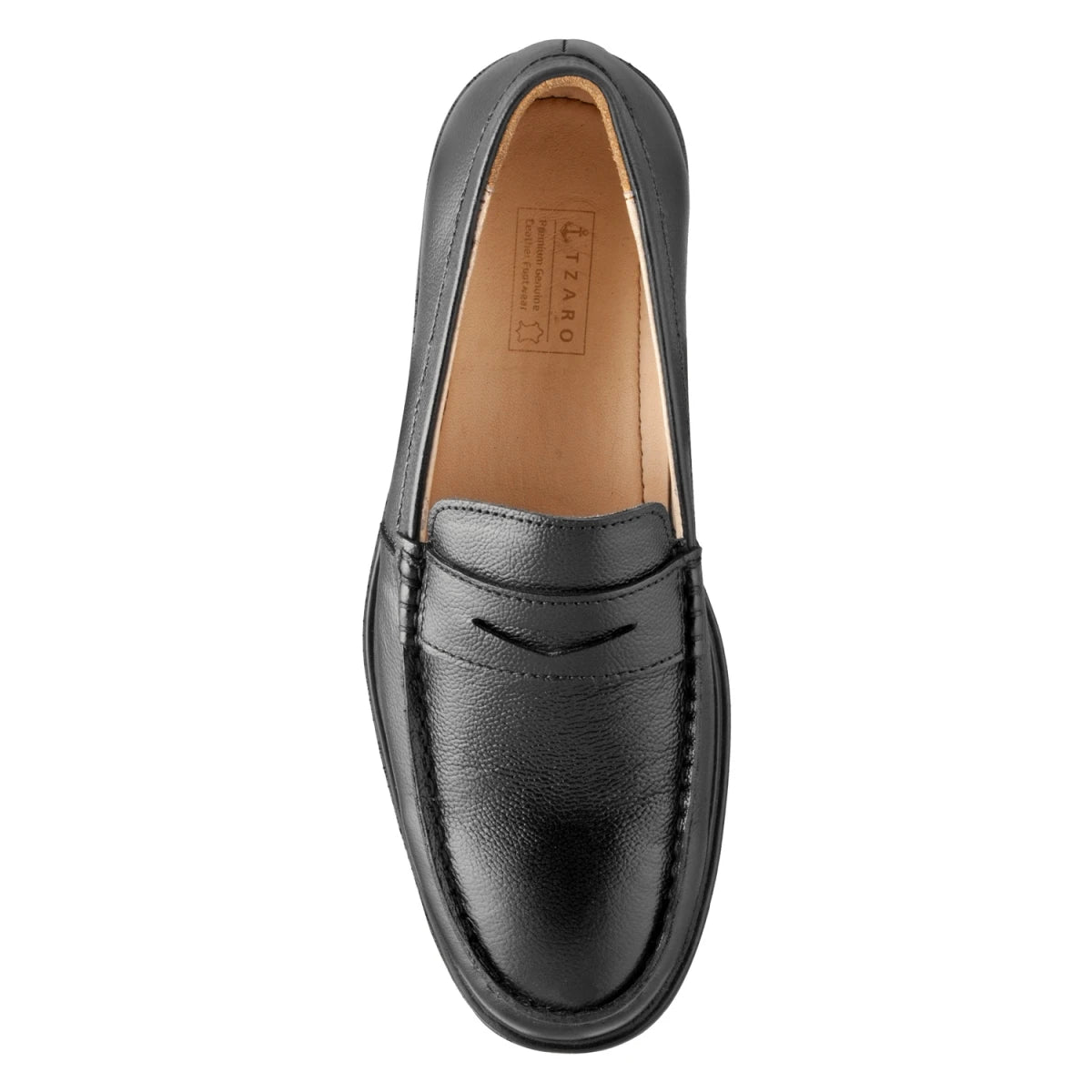 Pure leather Slip-on Formal Shoes - Mr. Slipon, DERBLK2511MC