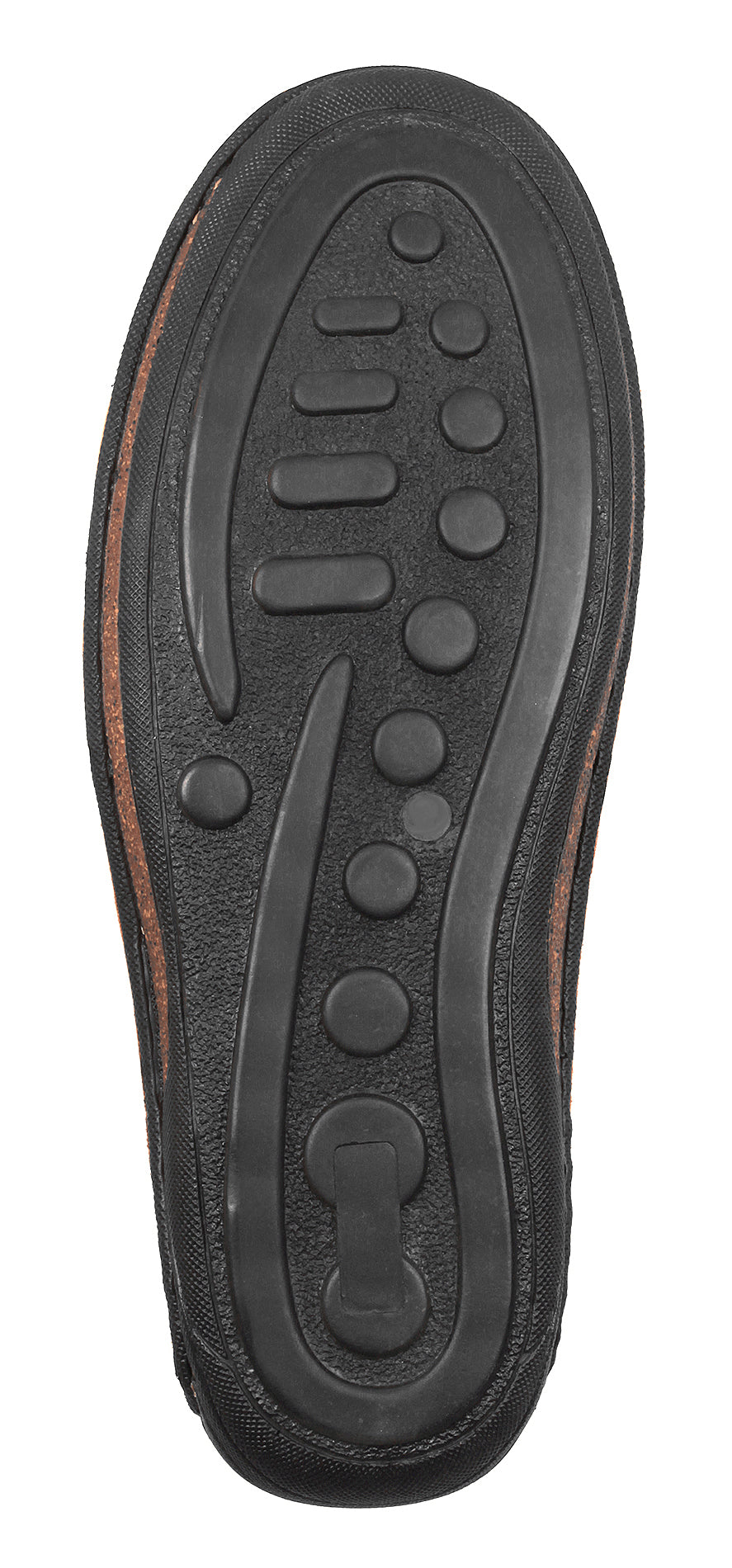 Pure Leather Dark Tan Stitch-Down Boat Shoes - Fredo