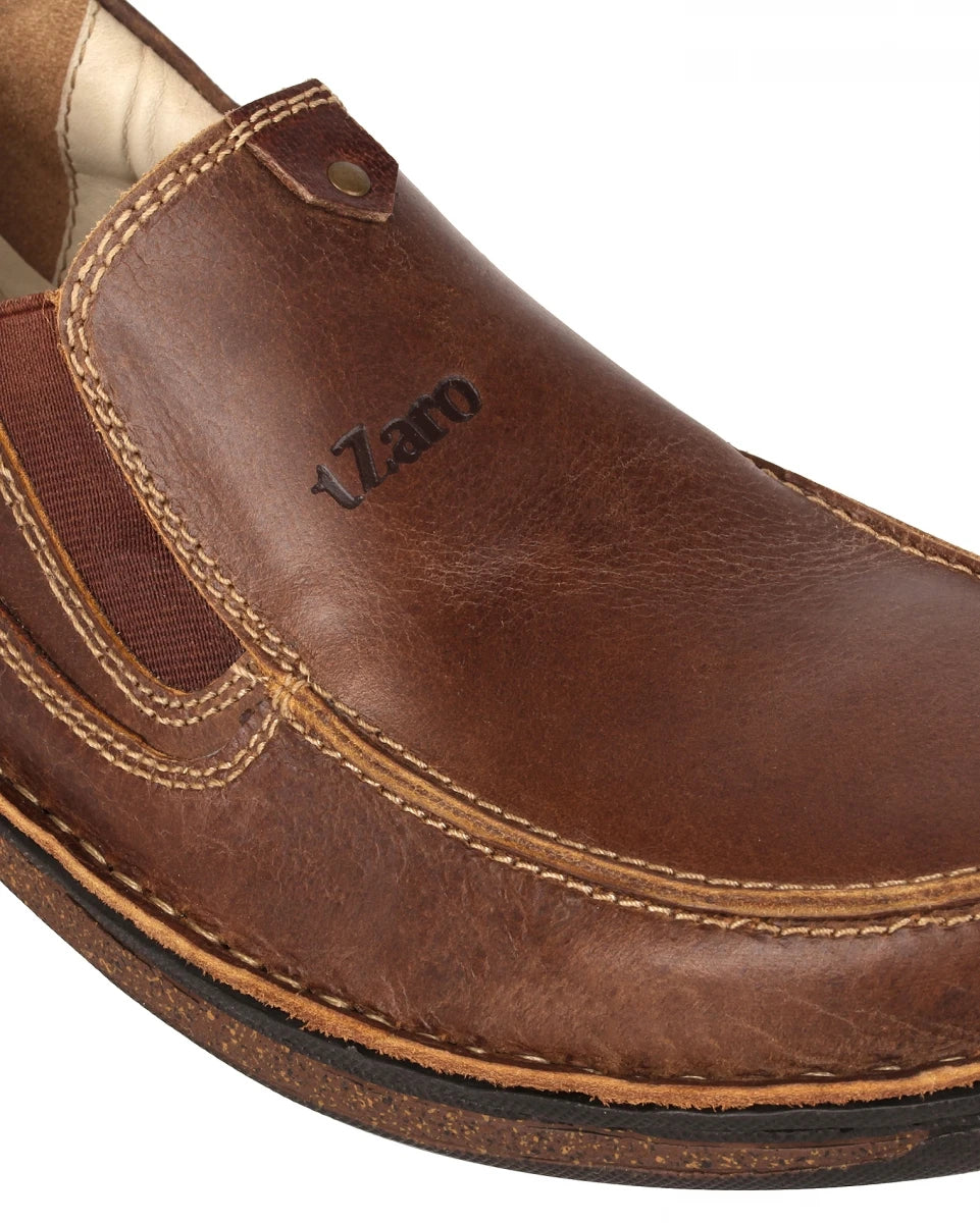 Pure Leather Dark Brown Classic Slip-on Shoes - Dr. Watson, DM5506ODNWOP