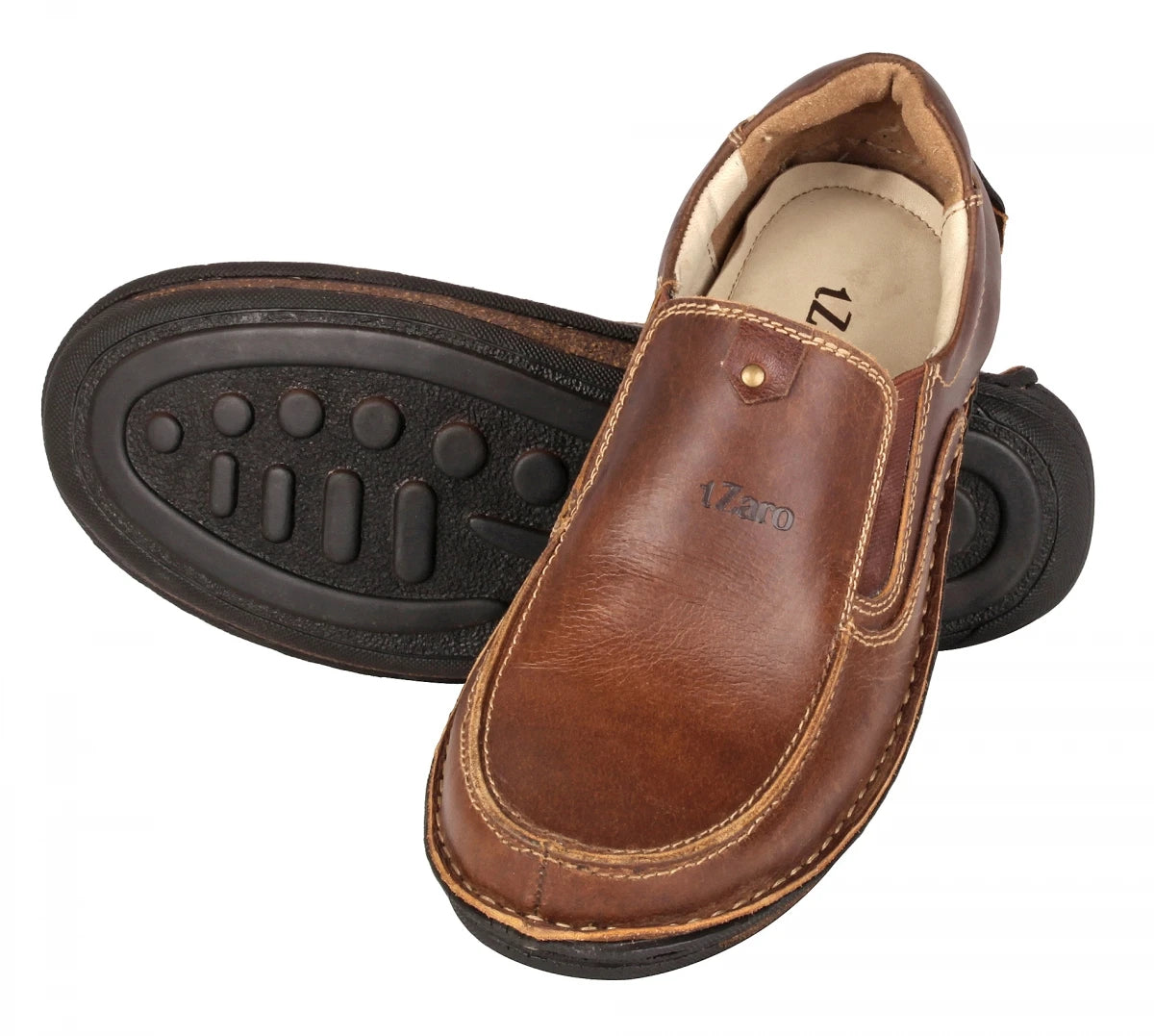 Pure Leather Dark Brown Classic Slip-on Shoes - Dr. Watson, DM5506ODNWOP