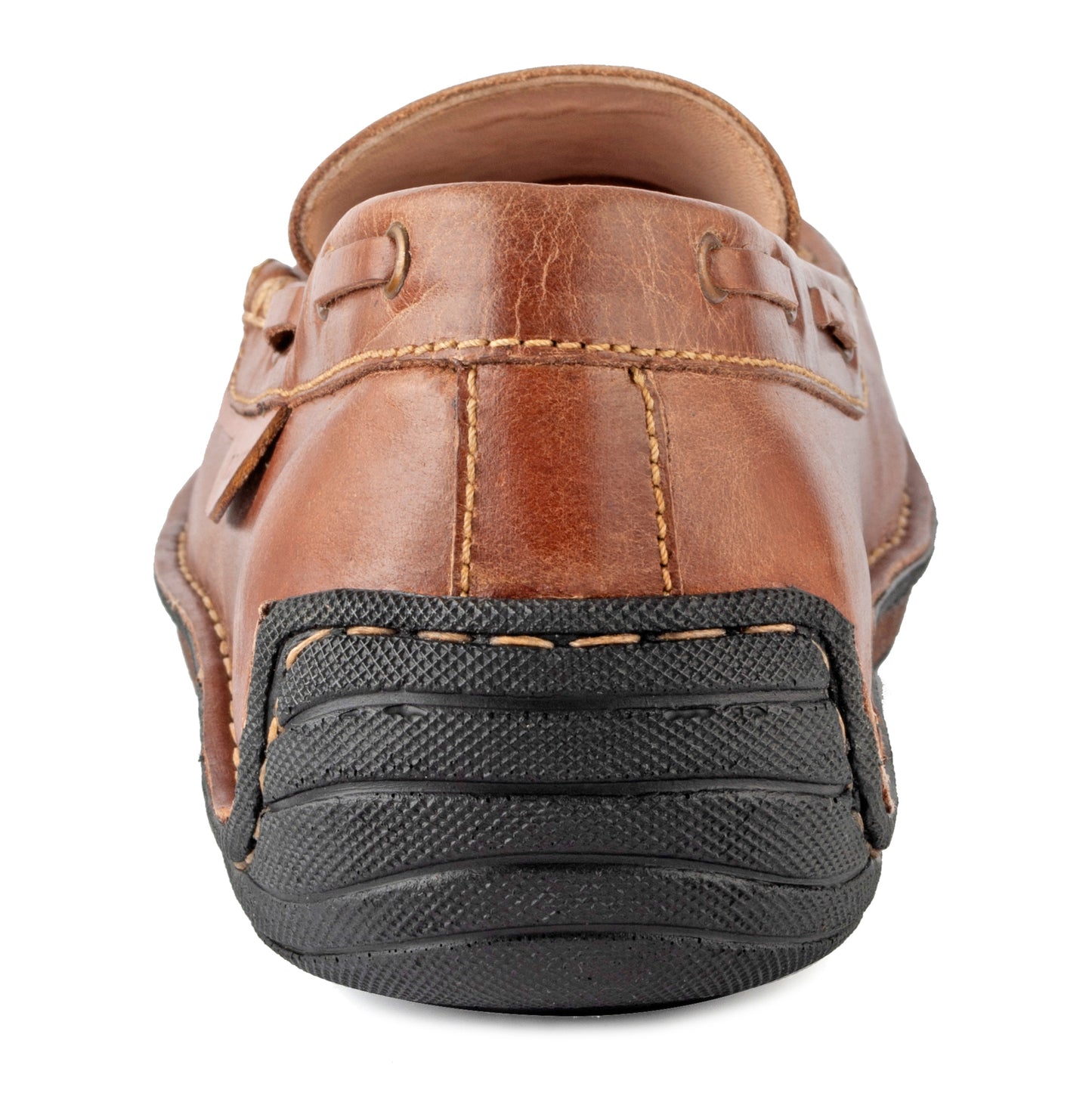 Pure Leather Stitch Down Boat Shoe - Columbus, DM5508YLSOL