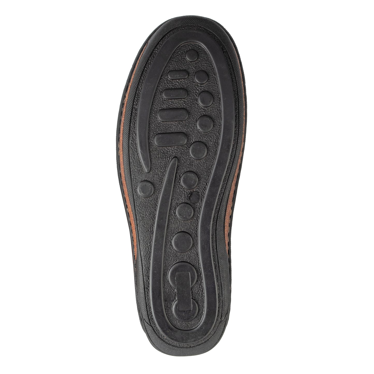 Pure Leather Stitch Down Boat Shoe - Columbus, DM5508YLSOL