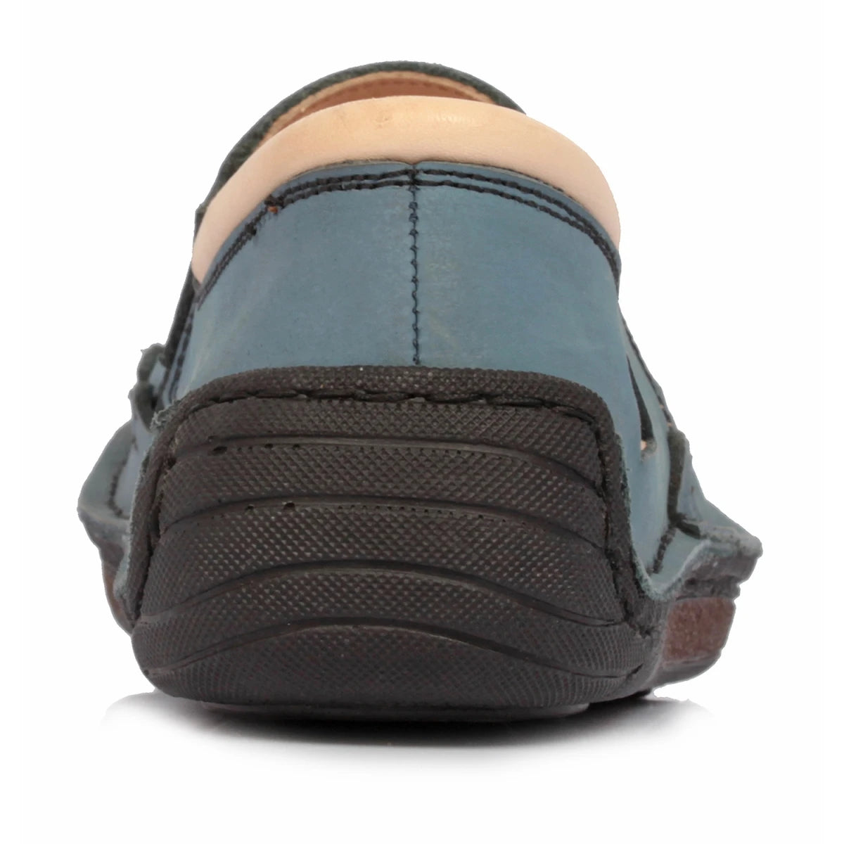 Pure Leather Blue Sandal, with Driving Shoe Sole - Transformer Blue, DMRONBLU26