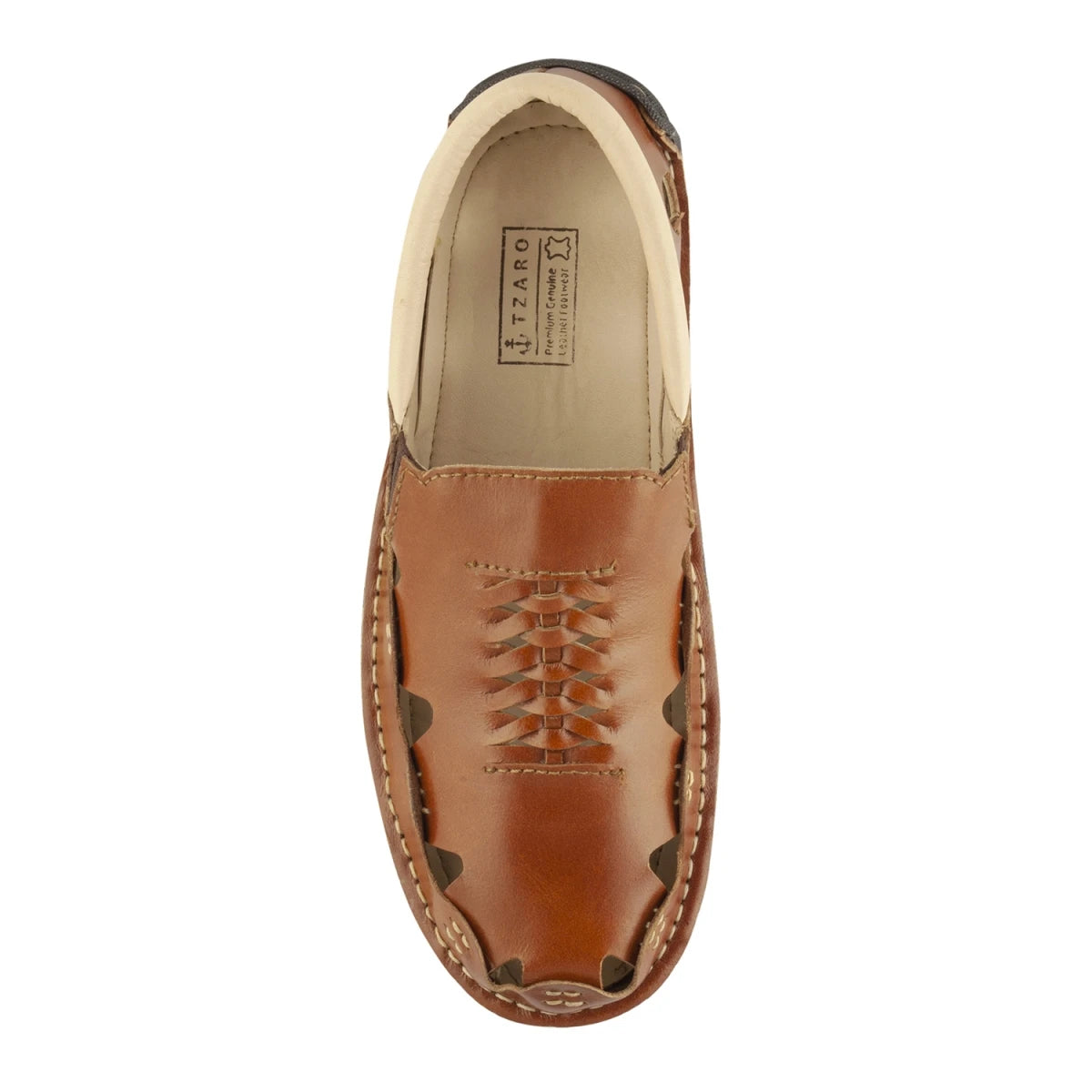 Pure Leather Tan Sandal, with Driving Shoe Sole - Transformer, DMRONTAN23
