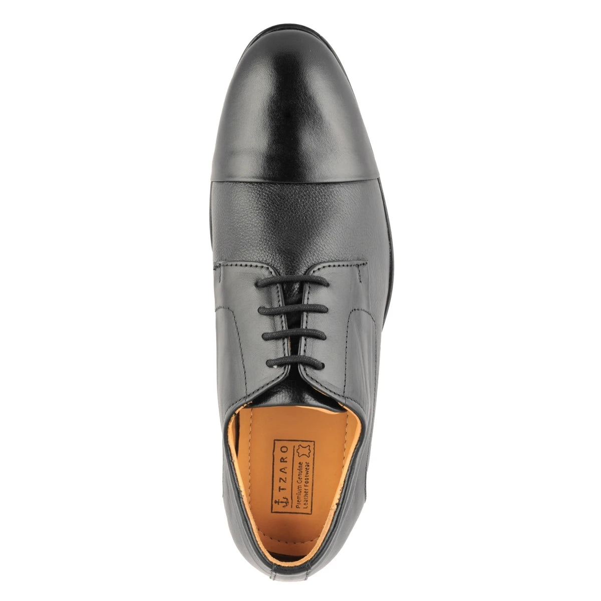 Pure Leather Black Oxford Shoes with Rubber Sole – Dariku