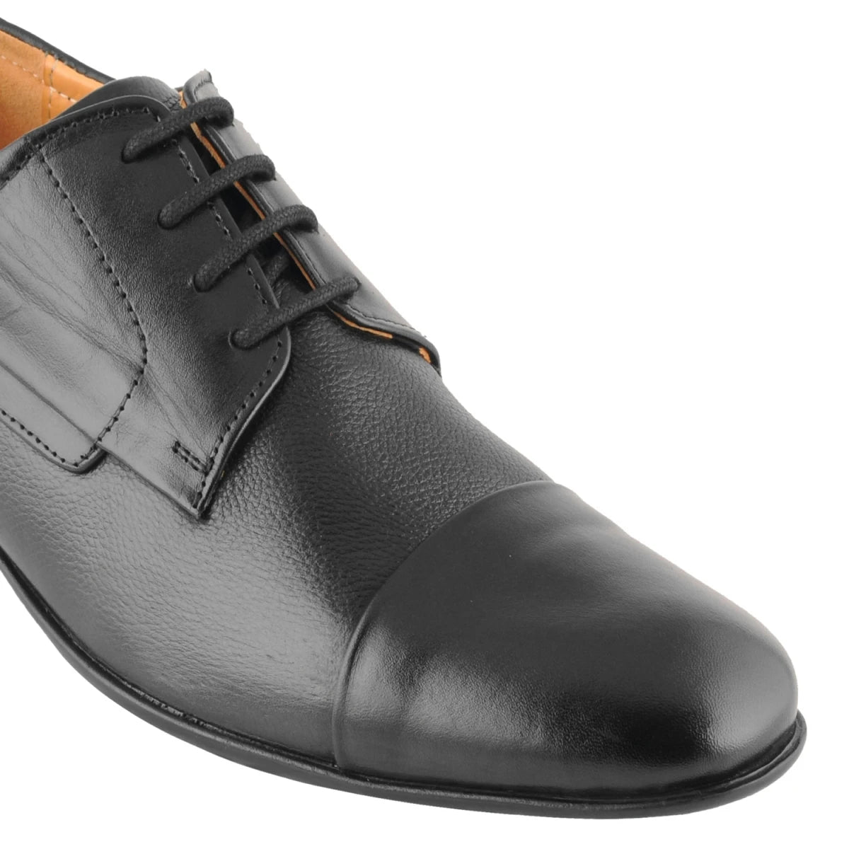 Pure Leather Black Oxford Shoes with Rubber Sole – Dariku
