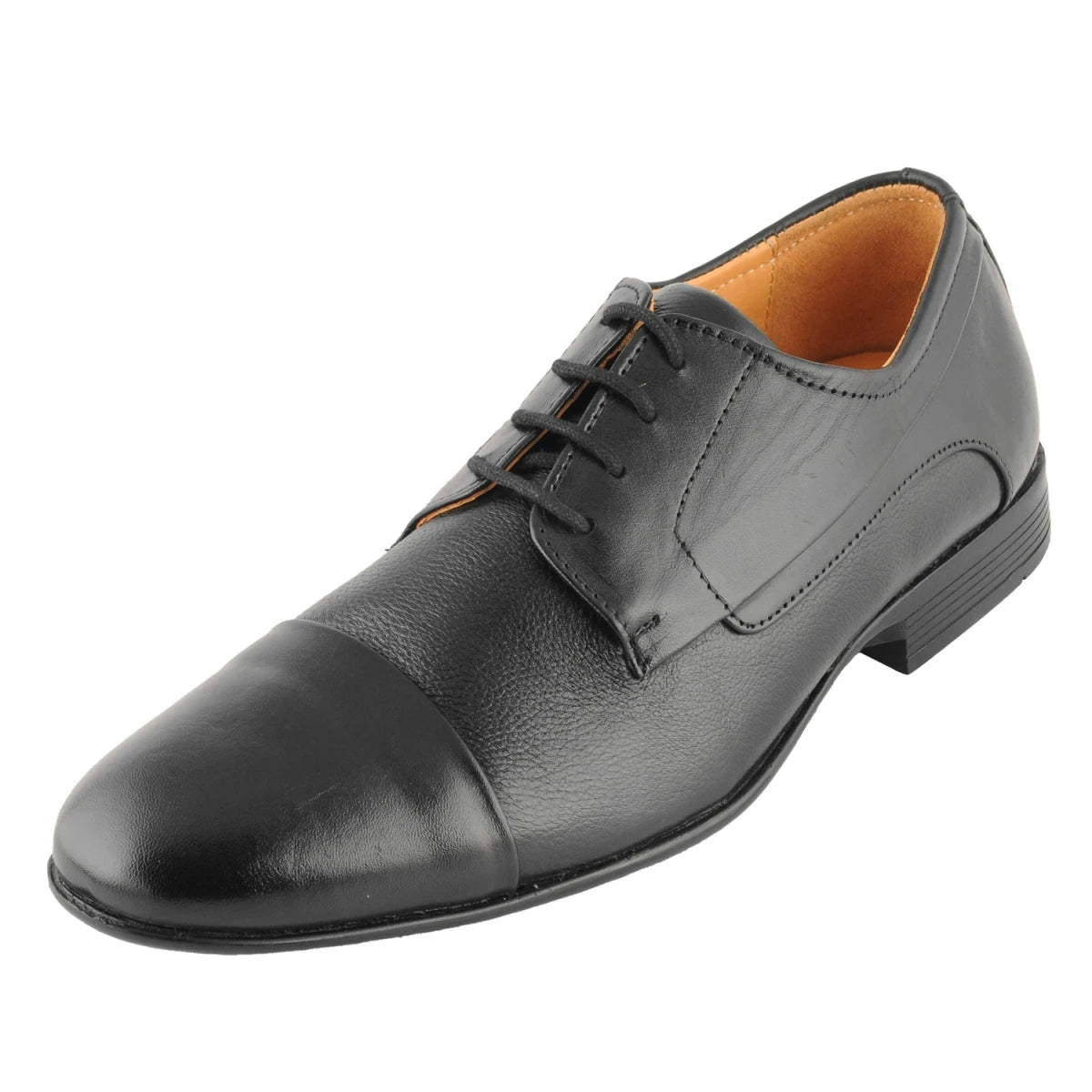 Pure Leather Black Oxford Shoes with Rubber Sole – Dariku