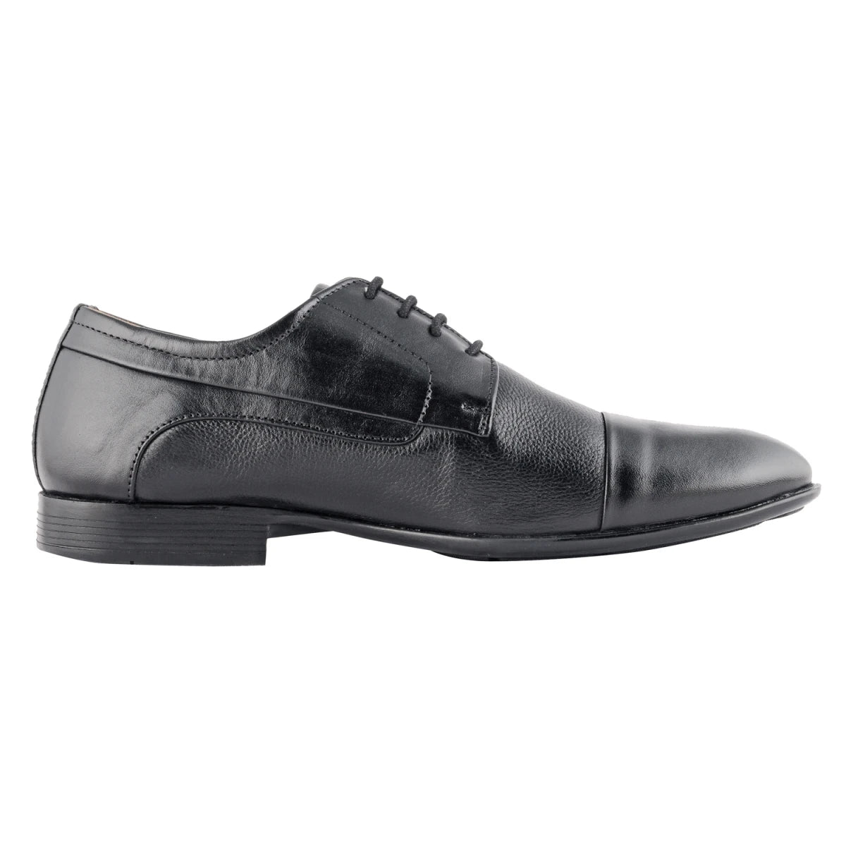 Pure Leather Black Oxford Shoes with Rubber Sole – Dariku