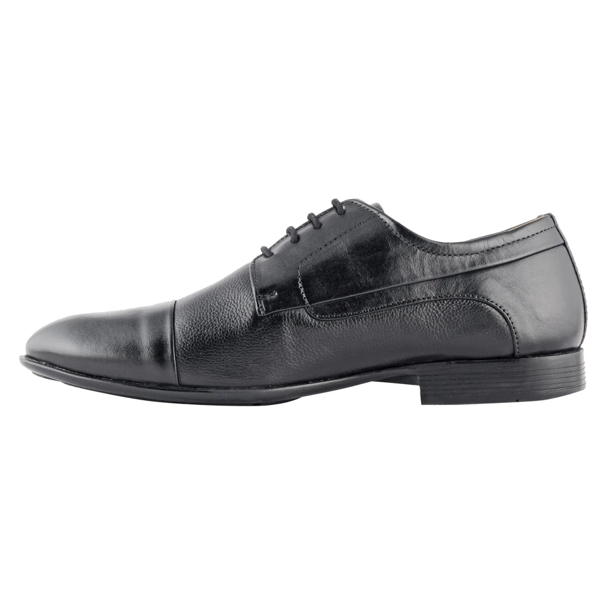 Pure Leather Black Oxford Shoes with Rubber Sole – Dariku