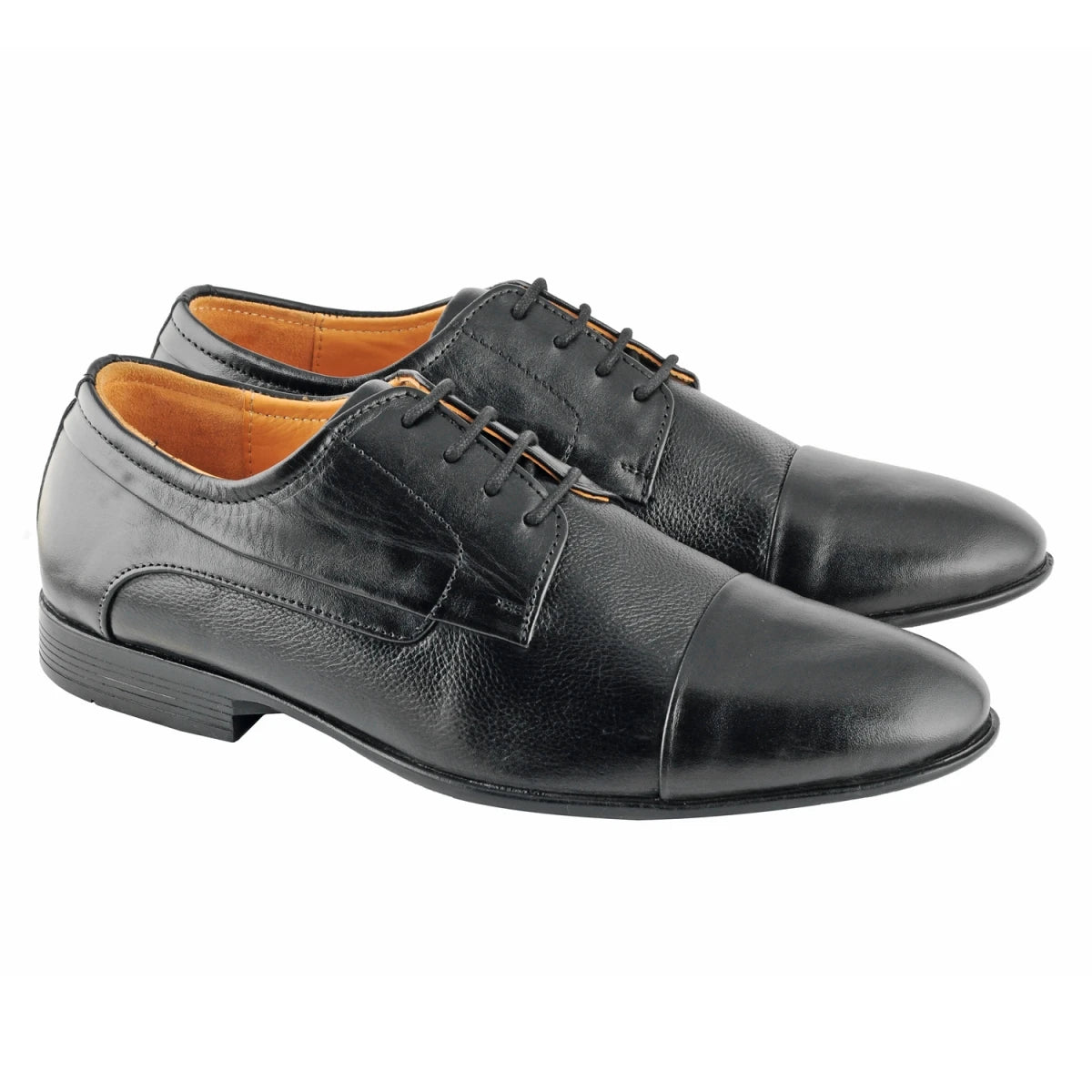 Pure Leather Black Oxford Shoes with Rubber Sole – Dariku