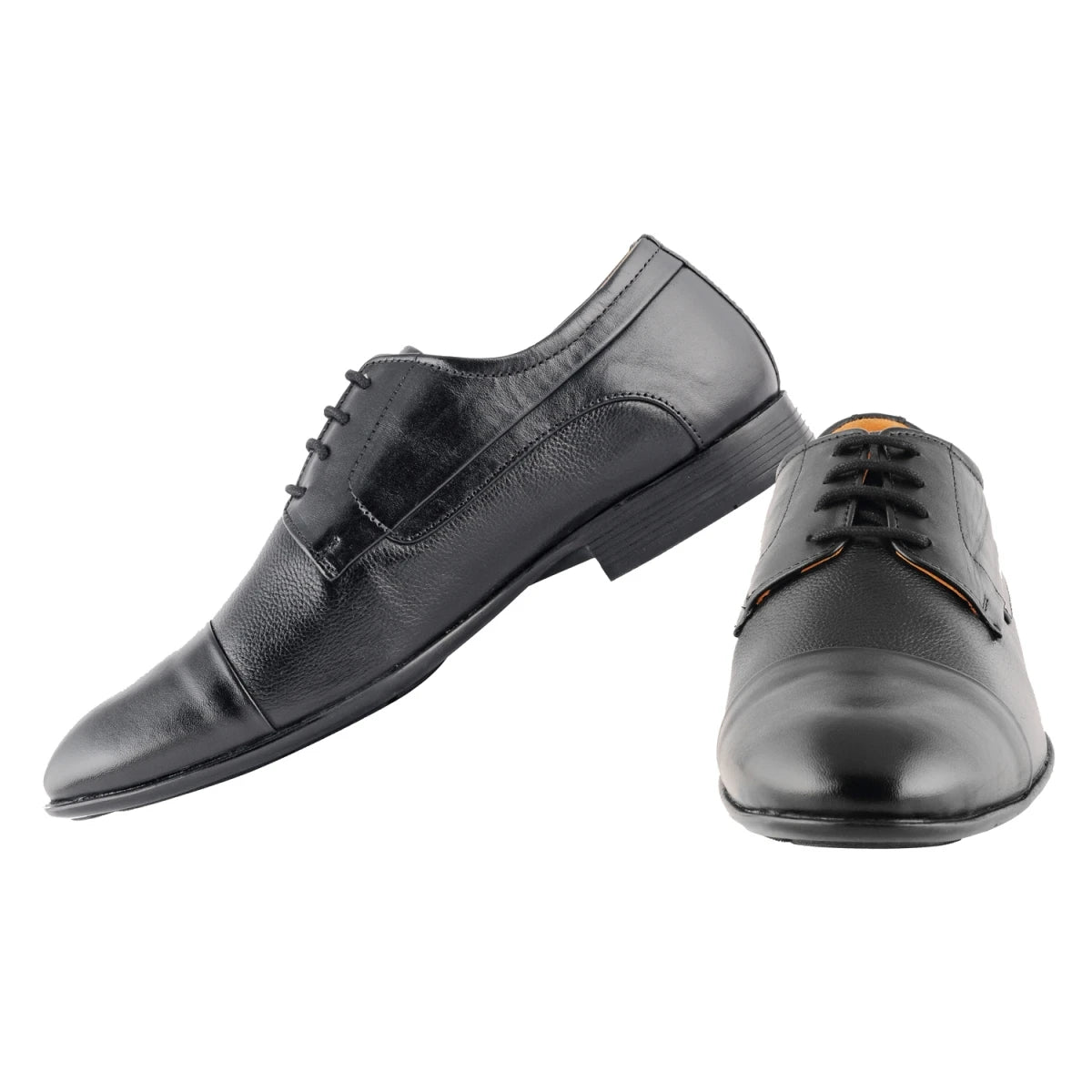 Pure Leather Black Oxford Shoes with Rubber Sole – Dariku