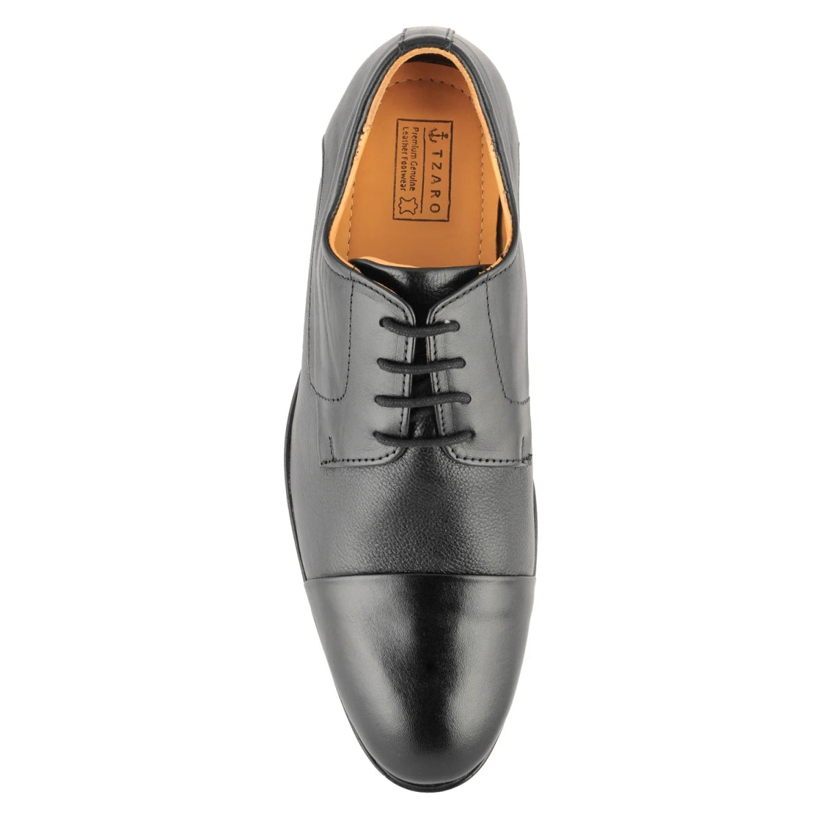 Pure Leather Black Oxford Shoes with Rubber Sole – Dariku