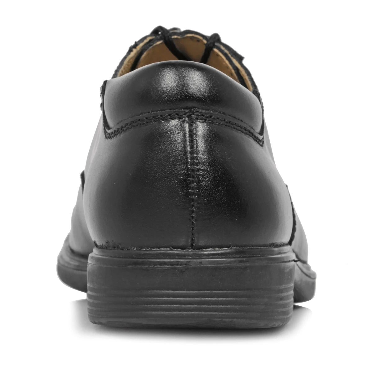 Pure Leather Black Oxford Shoes with a Touch of Brogue - Mr. Tedd, ENGBLK2412