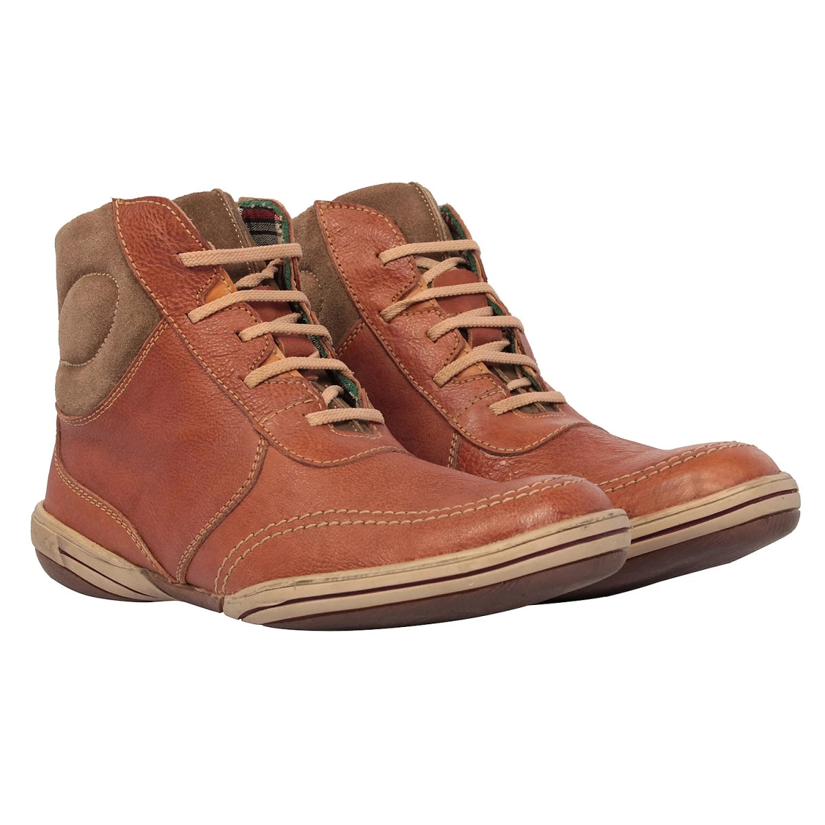 Pure Leather Tan Boots  - SIYTAN, FA68012SIYTAN