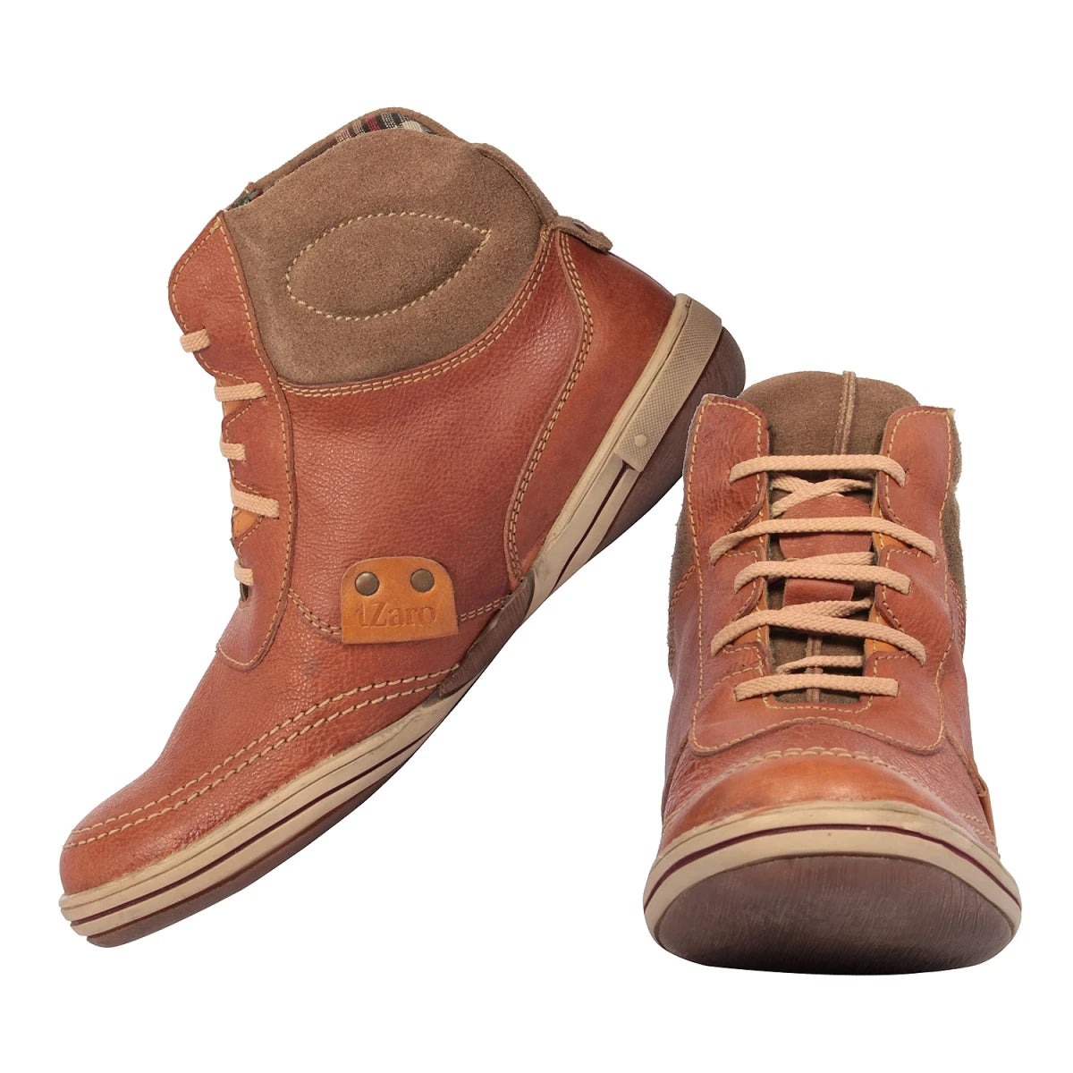 Pure Leather Tan Boots  - SIYTAN, FA68012SIYTAN