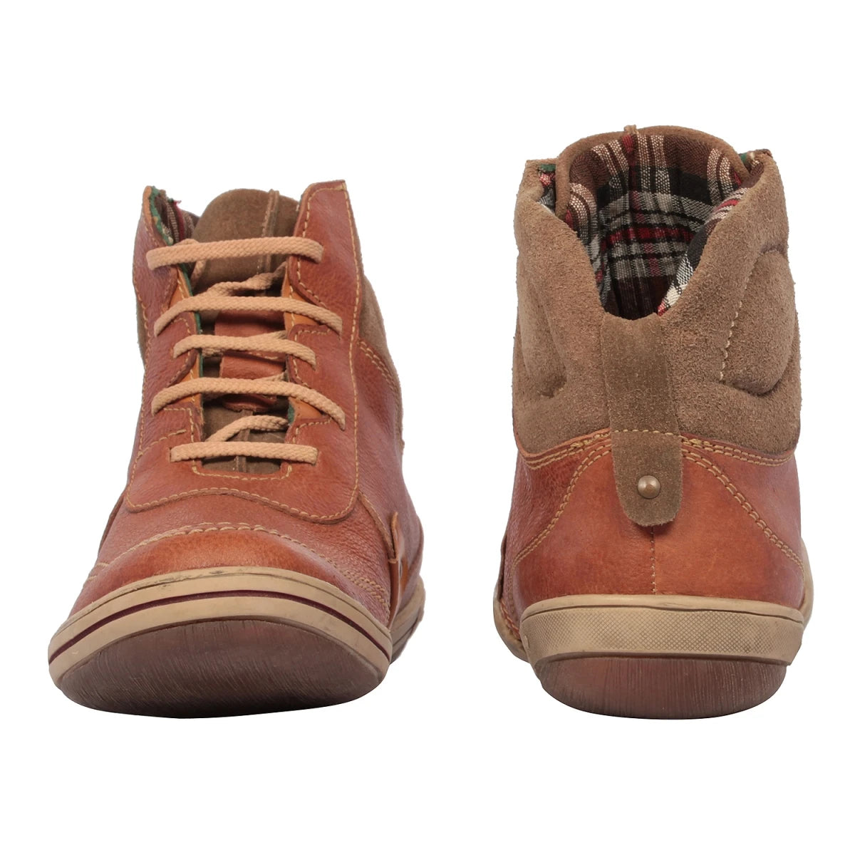 Pure Leather Tan Boots  - SIYTAN, FA68012SIYTAN