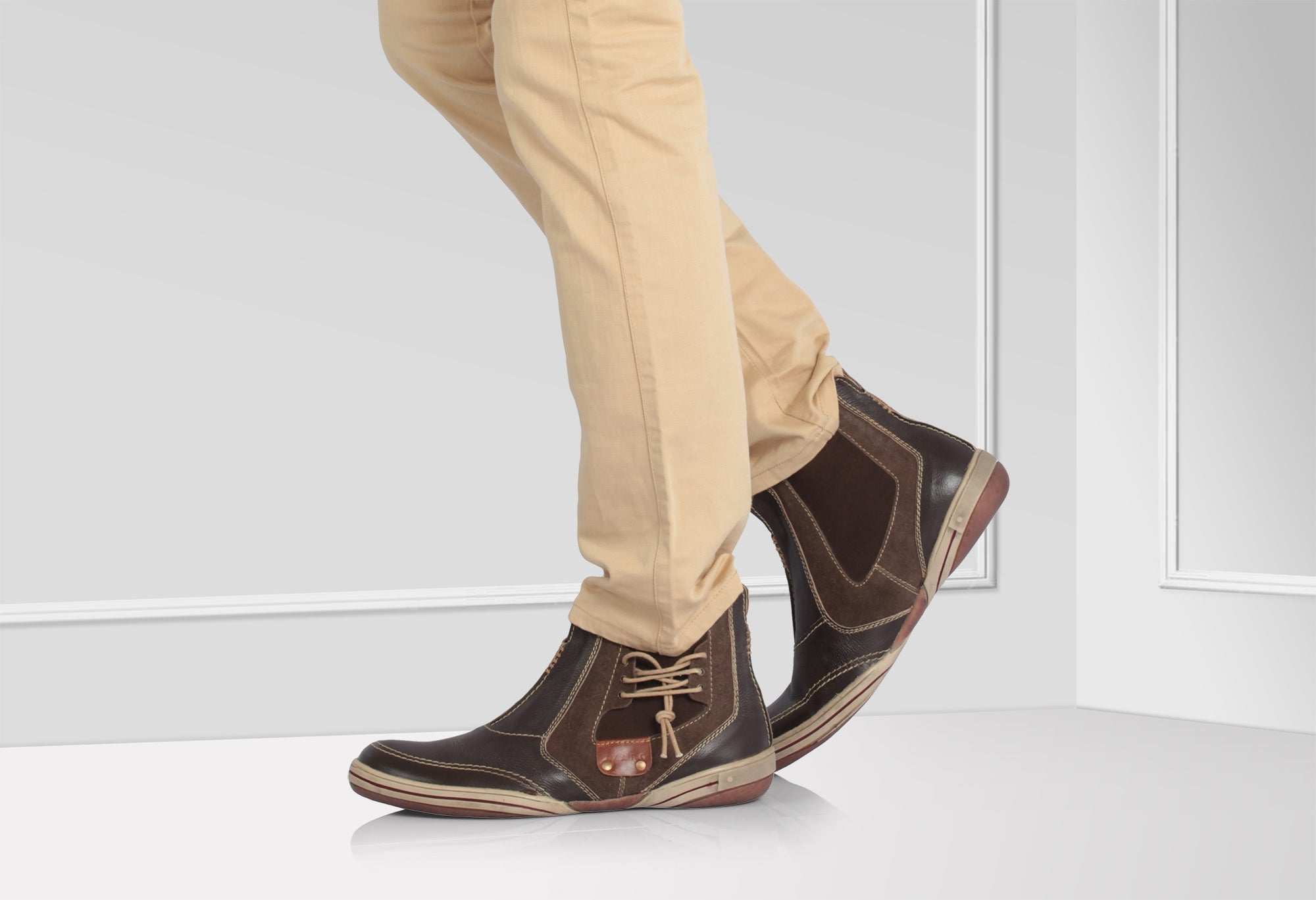 Pure Leather Chelsea Boots - Brute(Choc), FA68022CHCELAS - Showcase Image 2