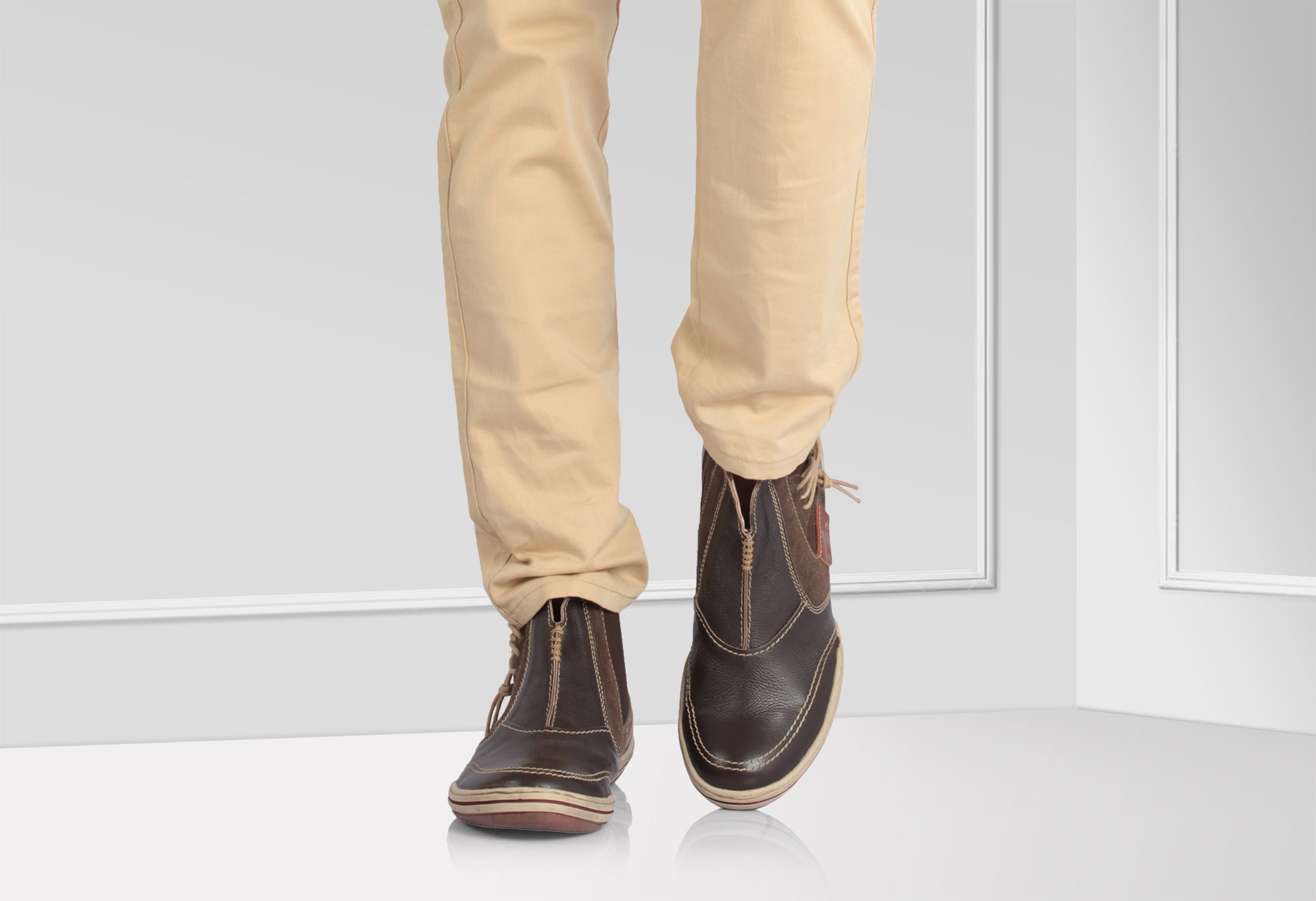 Pure Leather Chelsea Boots - Brute(Choc), FA68022CHCELAS - Showcase Image 1