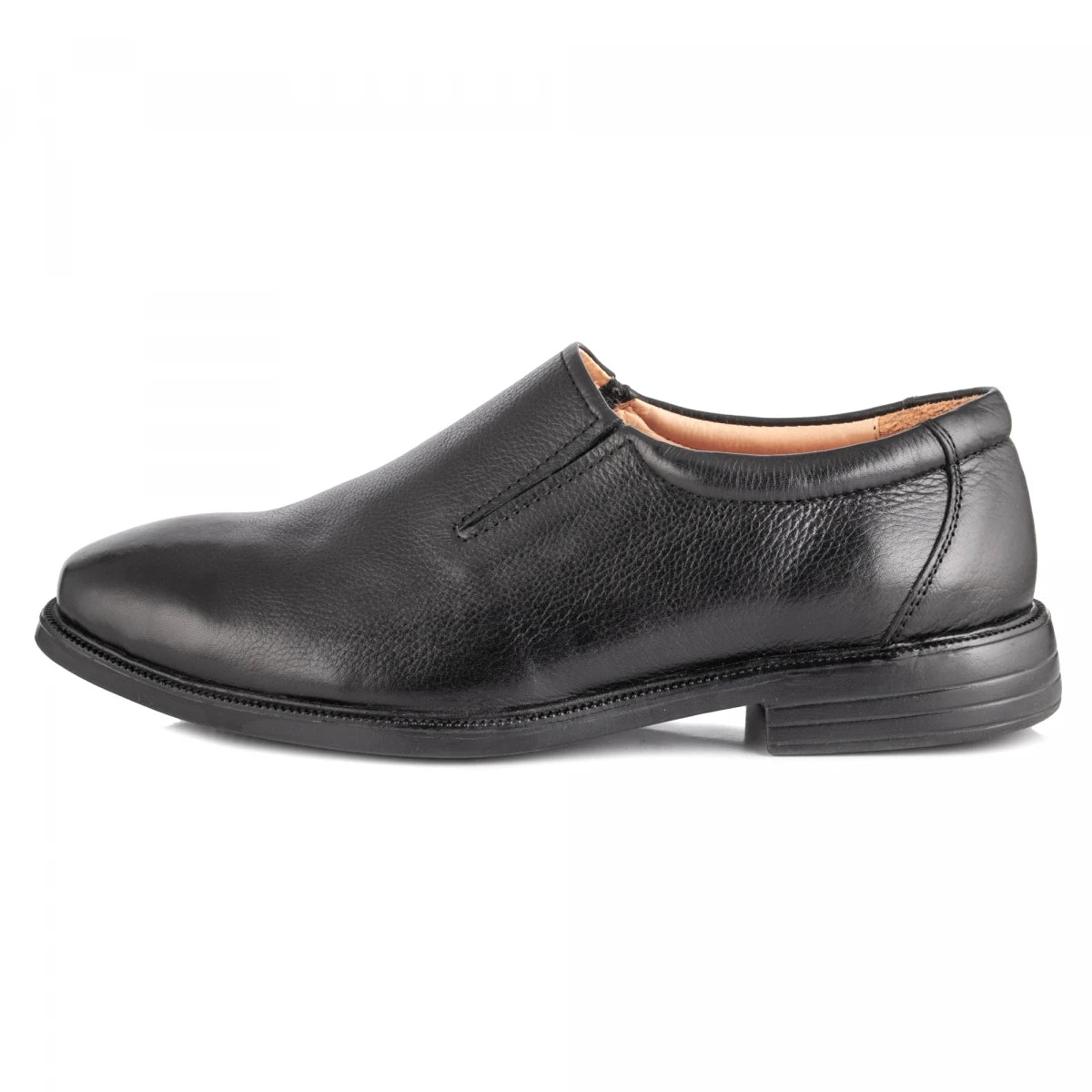Pure Leather Formal Black Slip-on Shoes - Mr. Slipon, FREMC2423