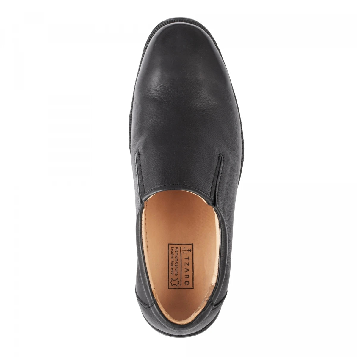 Pure Leather Formal Black Slip-on Shoes - Mr. Slipon, FREMC2423