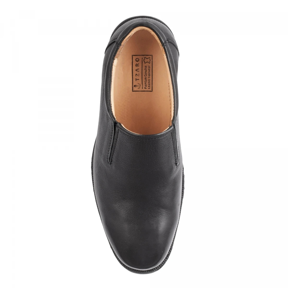 Pure Leather Formal Black Slip-on Shoes - Mr. Slipon, FREMC2423