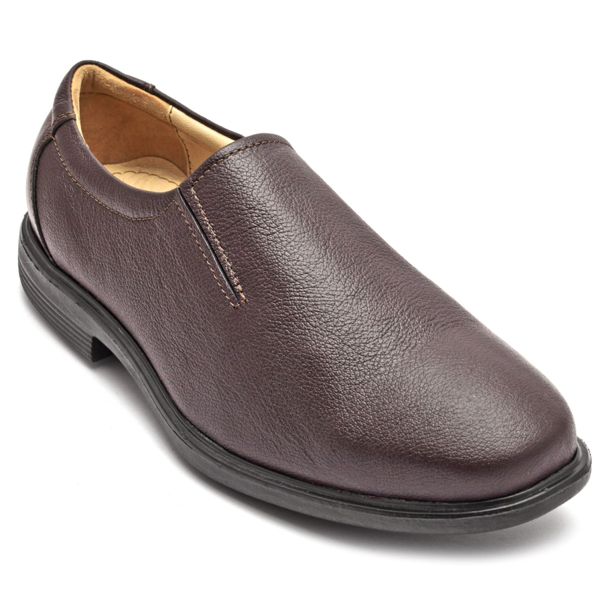 Pure Leather Chocolate Color Slip-On Formal Shoe - Choco-Geneva, FREMC2424CHC