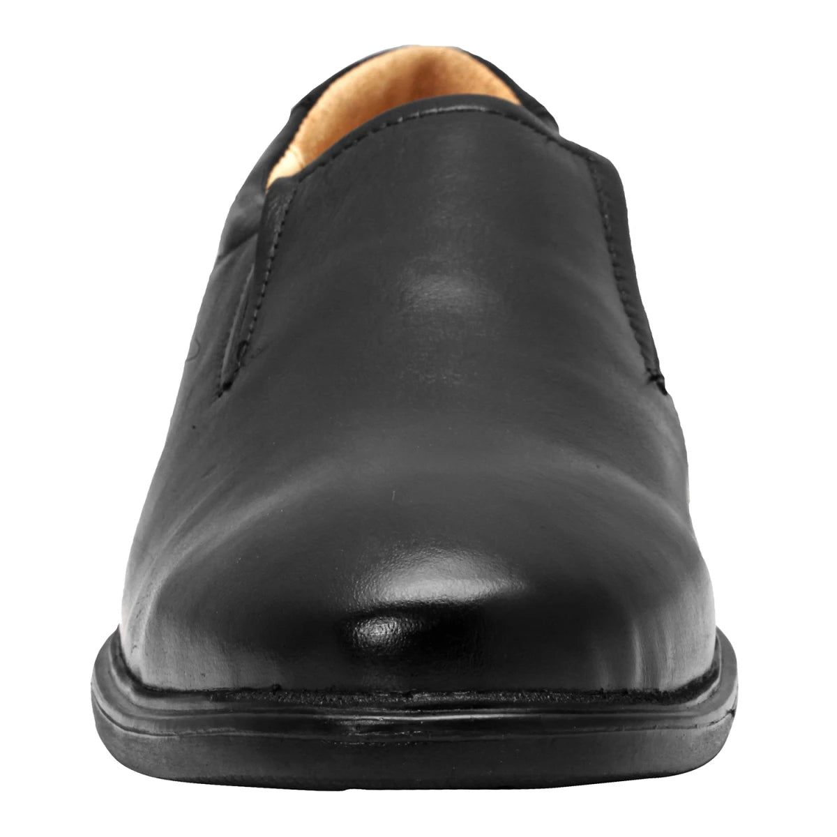 Pure Leather Black Formal Slip-on Shoes - SM Sam (Smooth Finish), FRMC24223SG