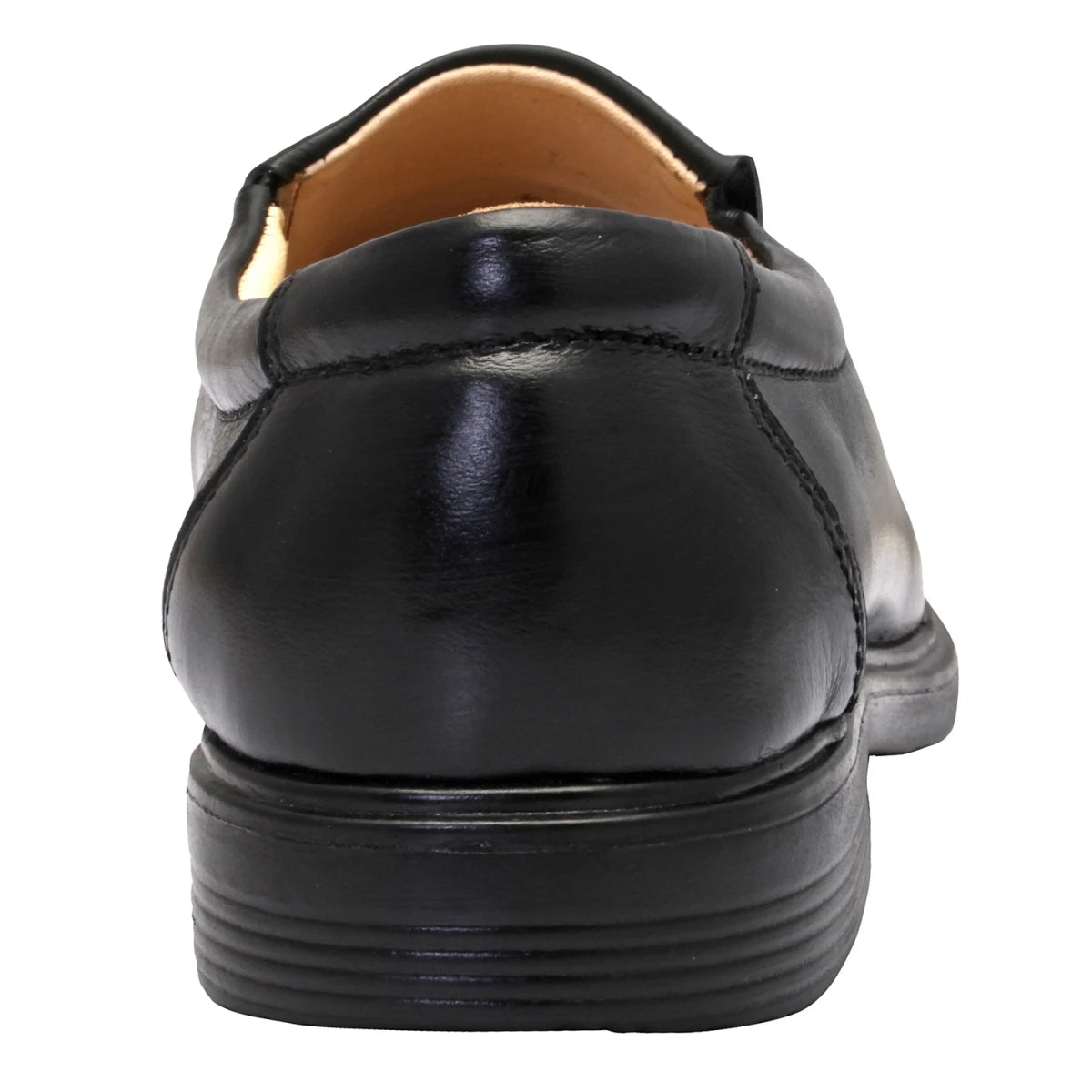 Pure Leather Black Formal Slip-on Shoes - SM Sam (Smooth Finish), FRMC24223SG