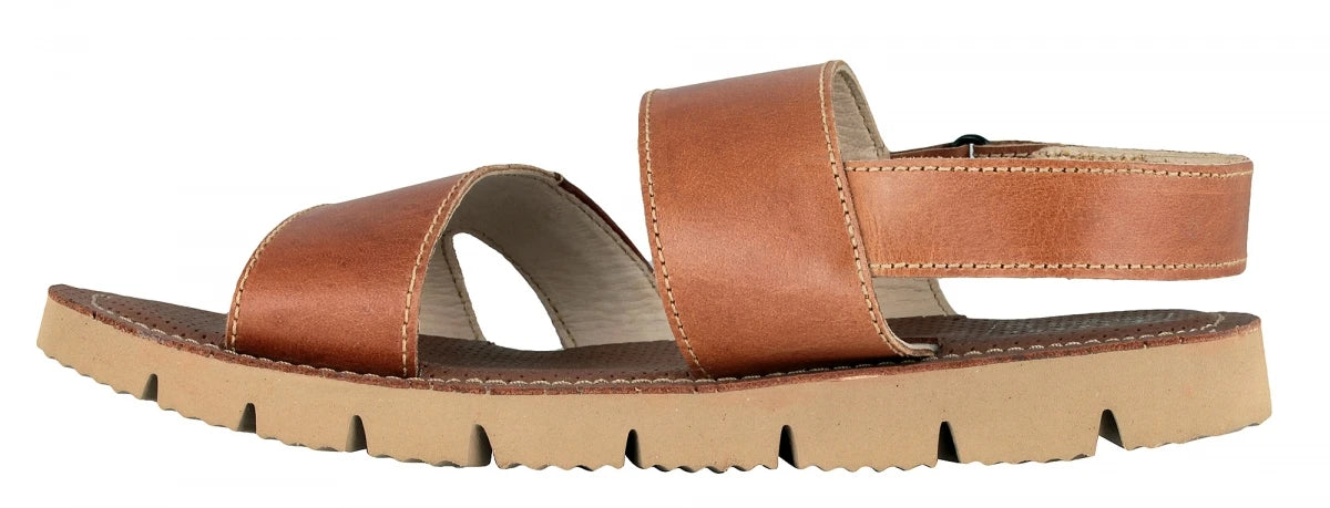 Pure Leather, Super-light, Sandal - Humming-Bird (Dark-Tan), HB601TNGR