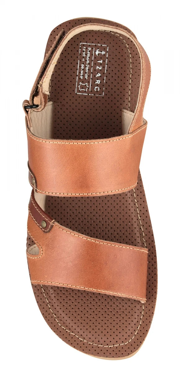 Pure Leather, Super-light, Sandal - Humming-Bird (Dark-Tan), HB601TNGR