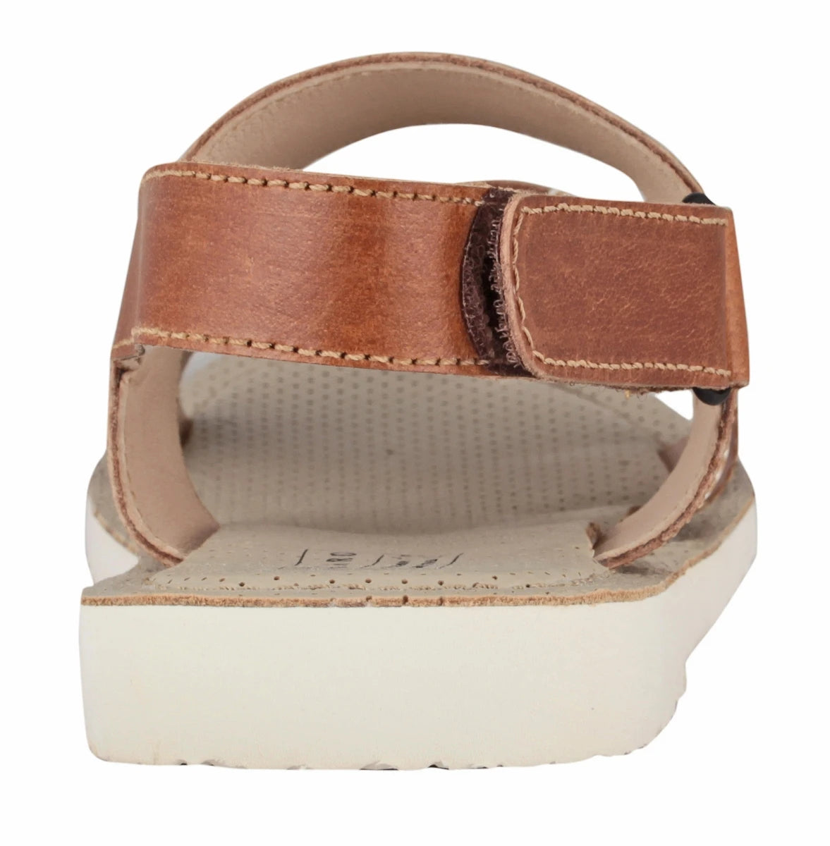 Pure Leather, Super-light, Sandal - Humming-Bird (Tan with White), HB602TNWH
