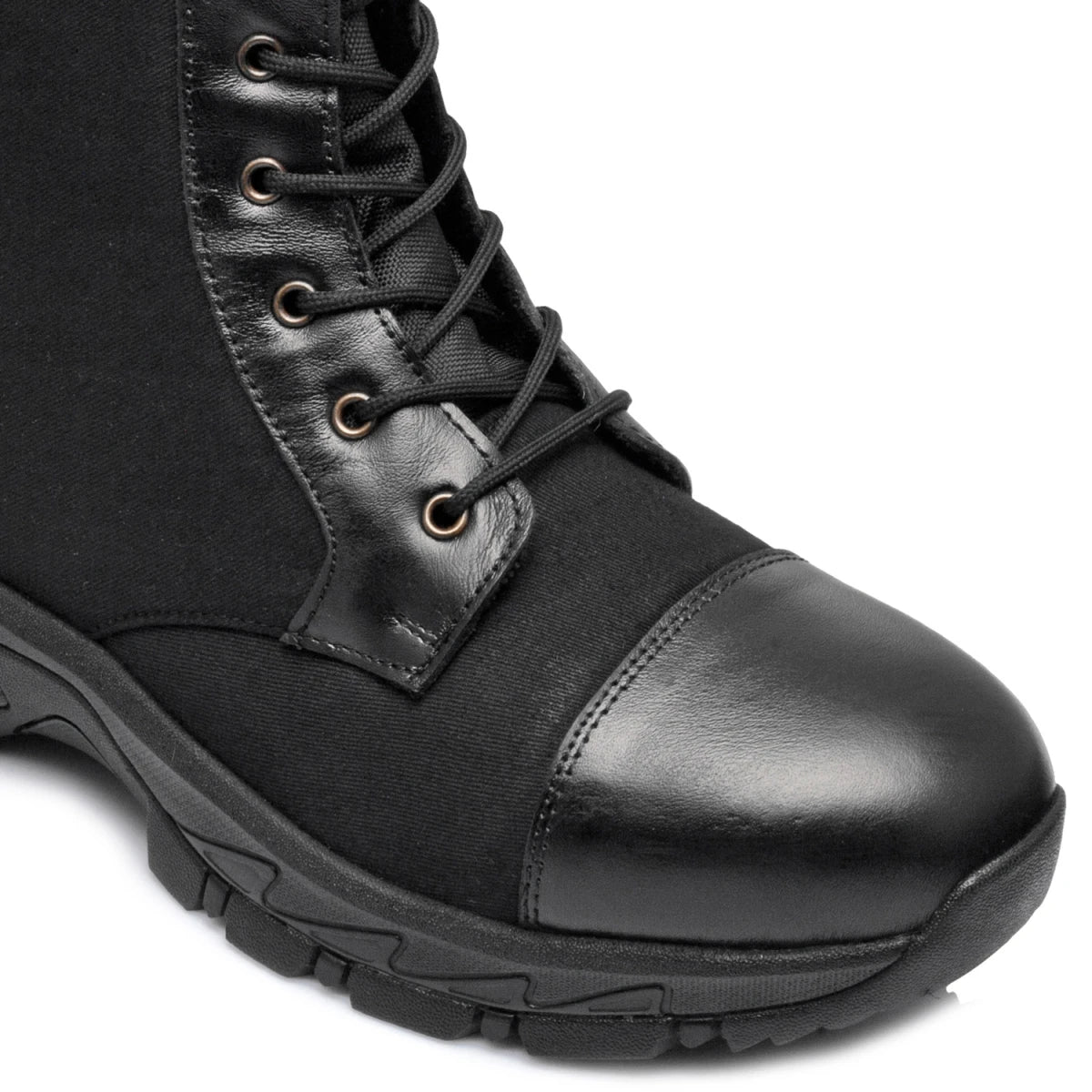 Canvas - Leather Tactical Black Jungle Boots - Hulk (Black Robin), HULKCNV01