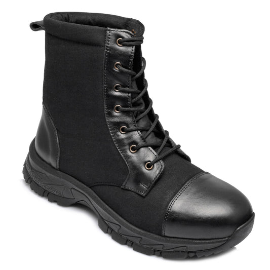 Canvas - Leather Tactical Black Jungle Boots - Hulk (Black Robin), HULKCNV01