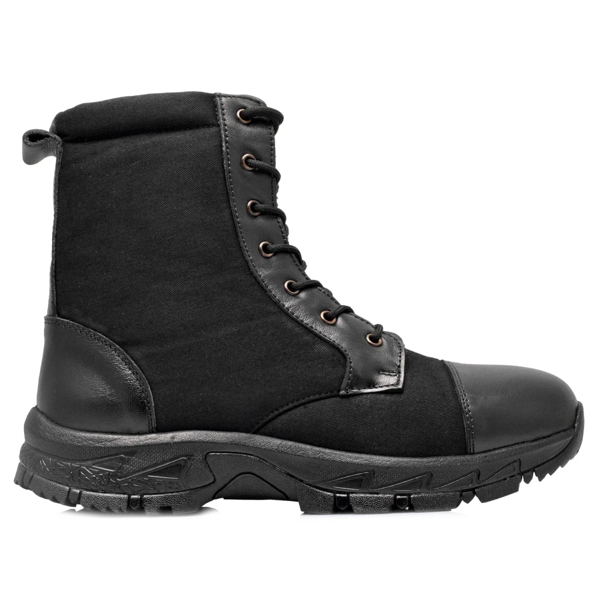 Canvas - Leather Tactical Black Jungle Boots - Hulk (Black Robin), HULKCNV01
