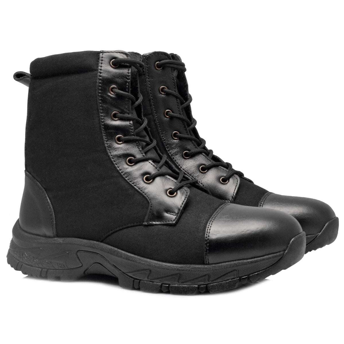 Canvas - Leather Tactical Black Jungle Boots - Hulk (Black Robin), HULKCNV01