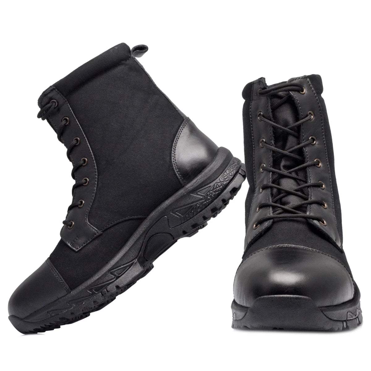 Canvas - Leather Tactical Black Jungle Boots - Hulk (Black Robin), HULKCNV01