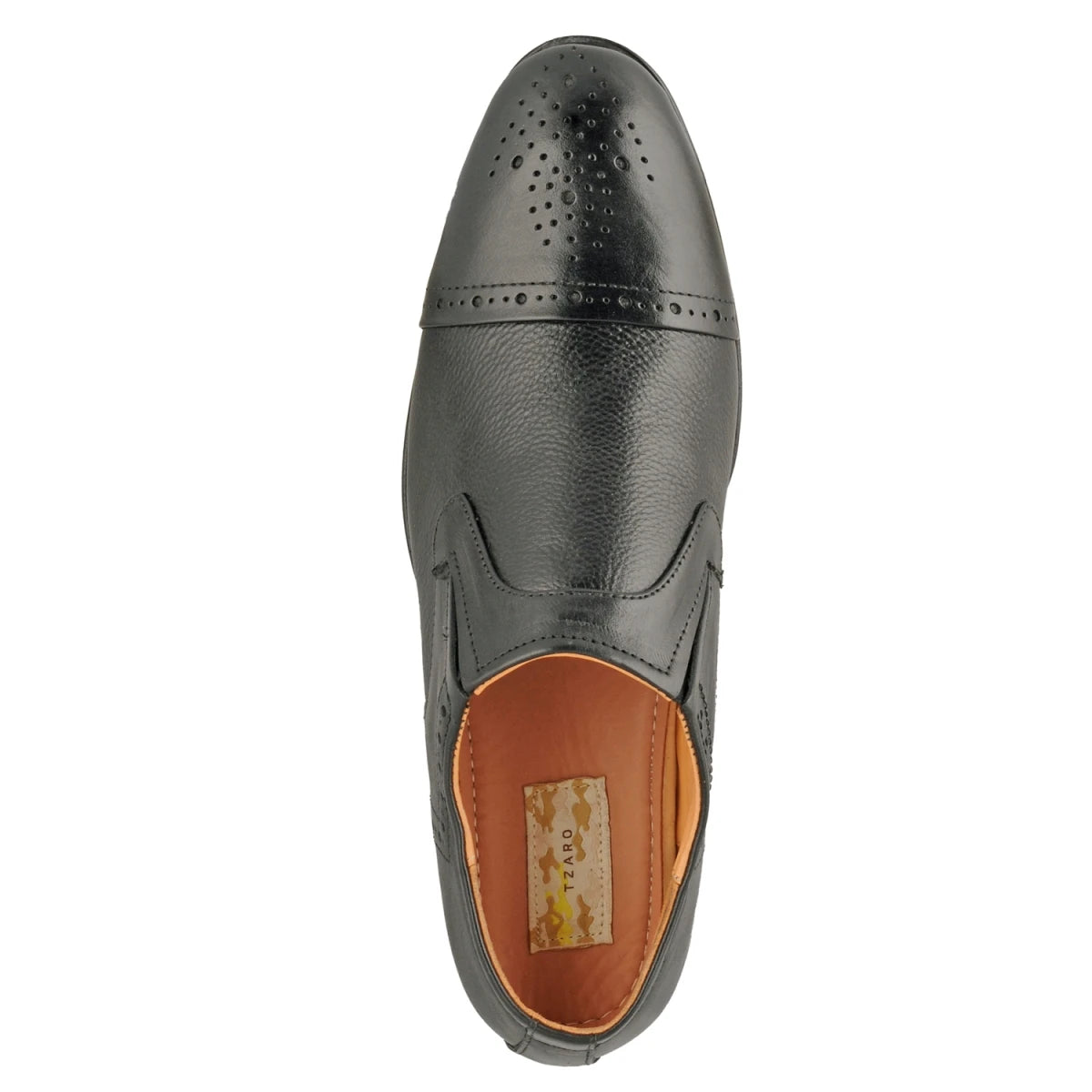 Pure Leather Formal Black Slip-on Shoe with Rubber Sole – Holay362