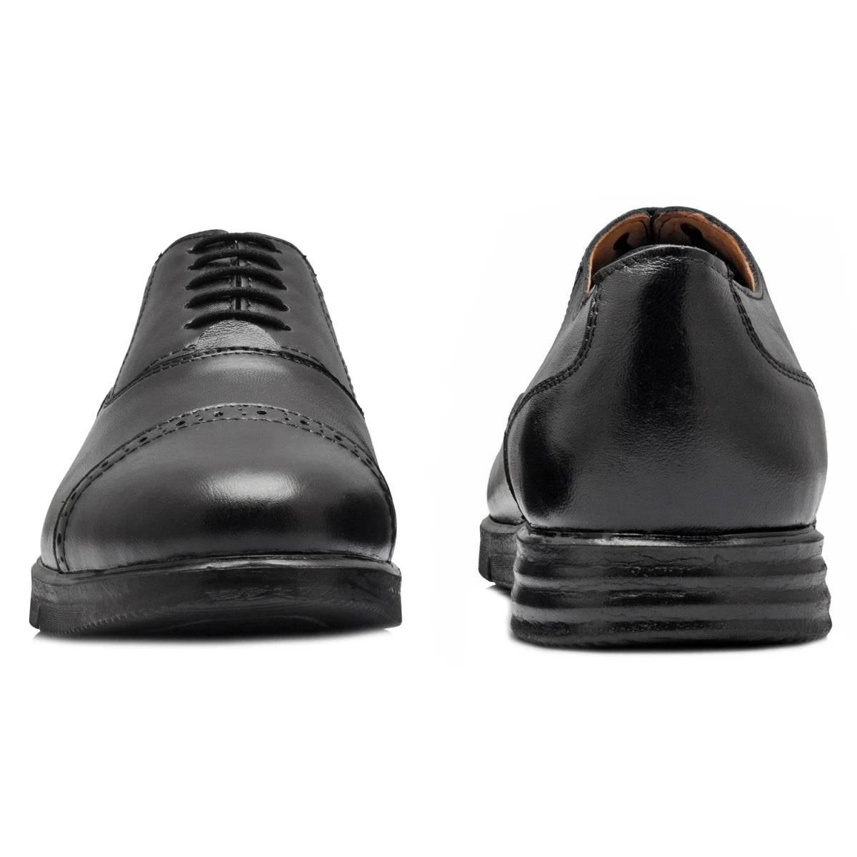 Pure Leather Black Brogue - Oxymilet, ICNBRGAULI2210