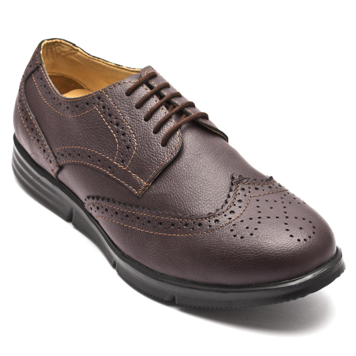 Pure Leather Super-Light Chocolate Brogues - Gimlet (Chocolate), ICNCHC2205BRG