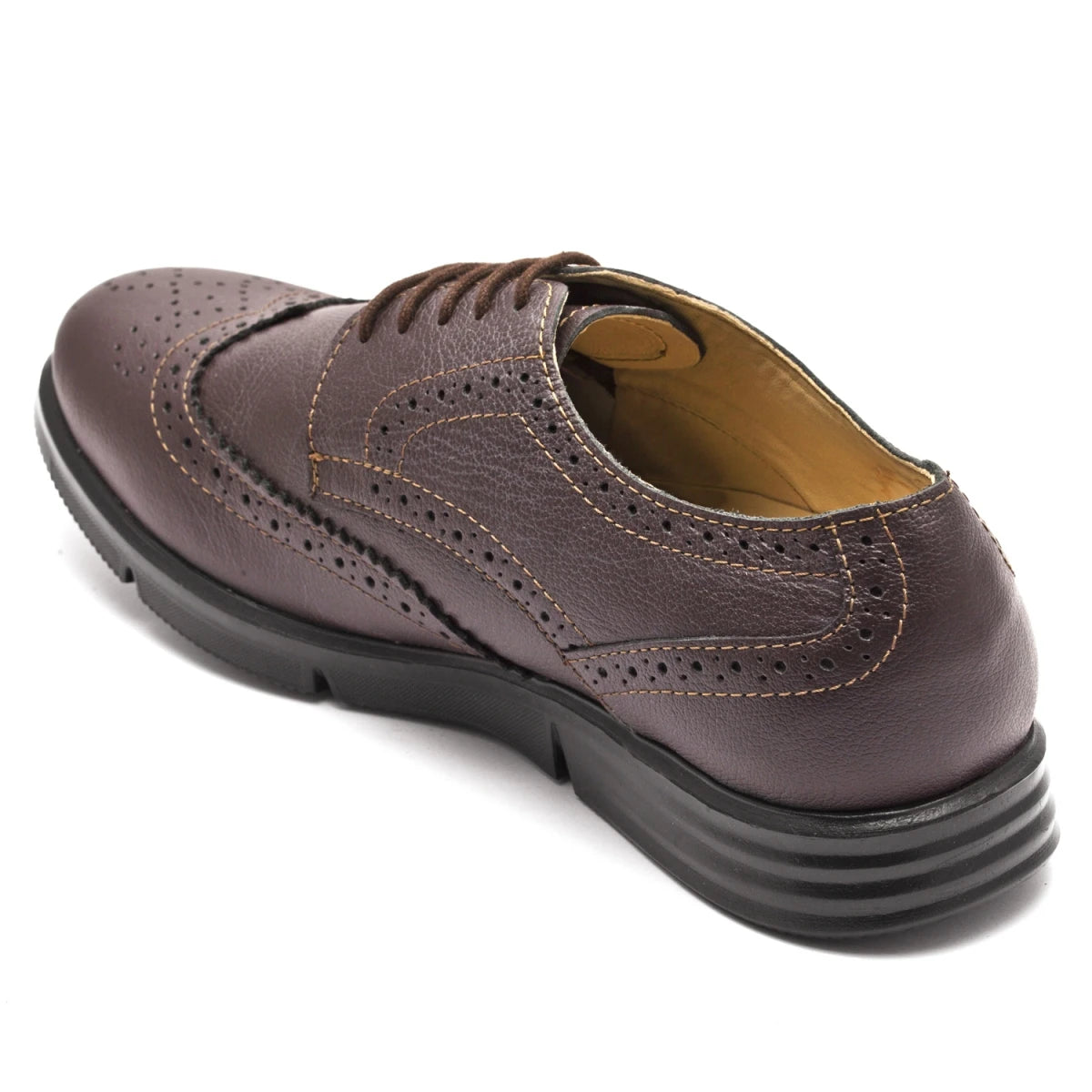 Pure Leather Super-Light Chocolate Brogues - Gimlet (Chocolate), ICNCHC2205BRG