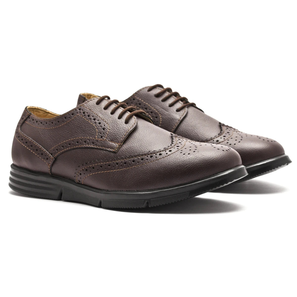Pure Leather Super-Light Chocolate Brogues - Gimlet (Chocolate), ICNCHC2205BRG