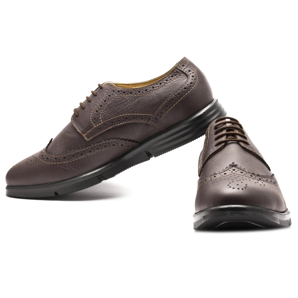 Pure Leather Super-Light Chocolate Brogues - Gimlet (Chocolate), ICNCHC2205BRG