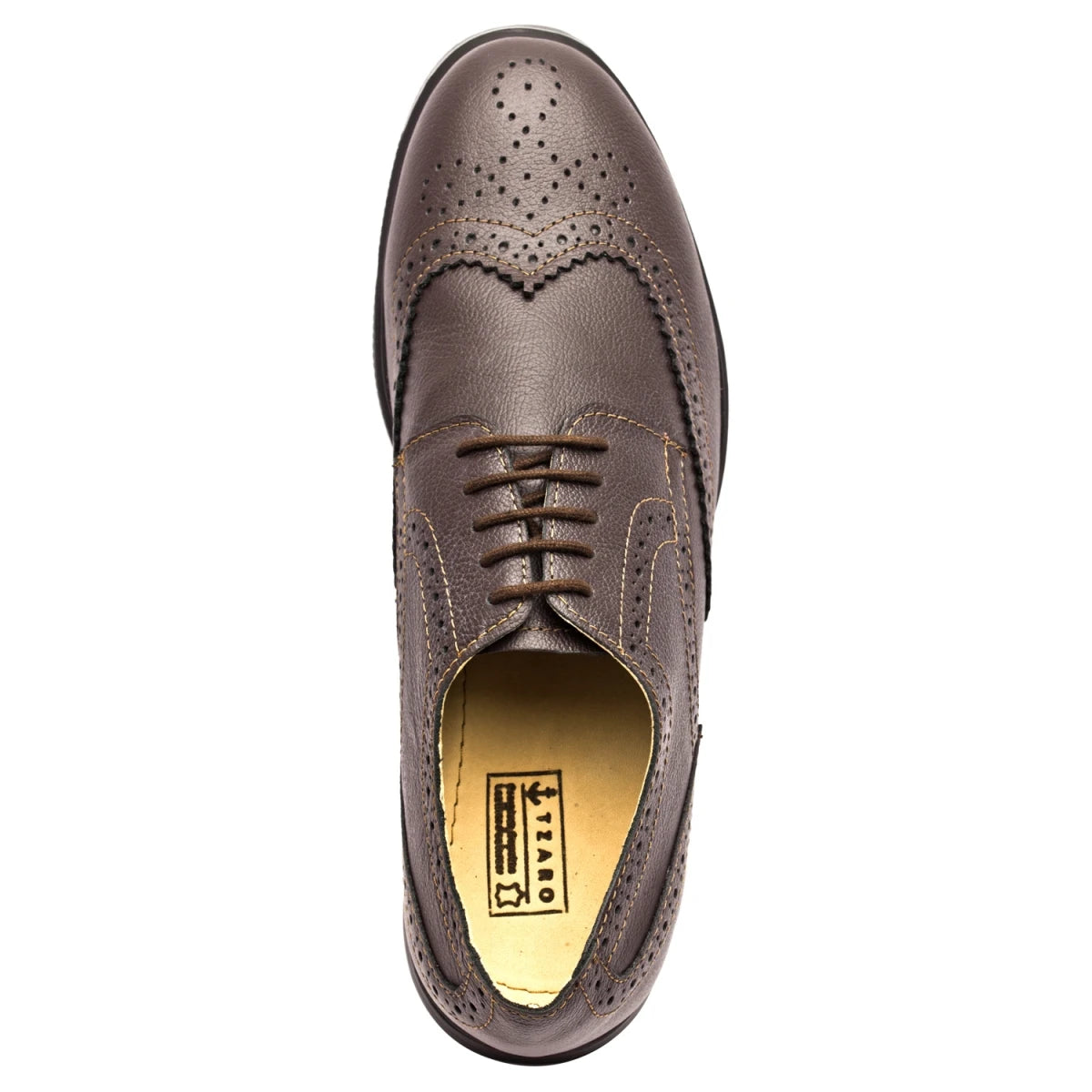 Pure Leather Super-Light Chocolate Brogues - Gimlet (Chocolate), ICNCHC2205BRG